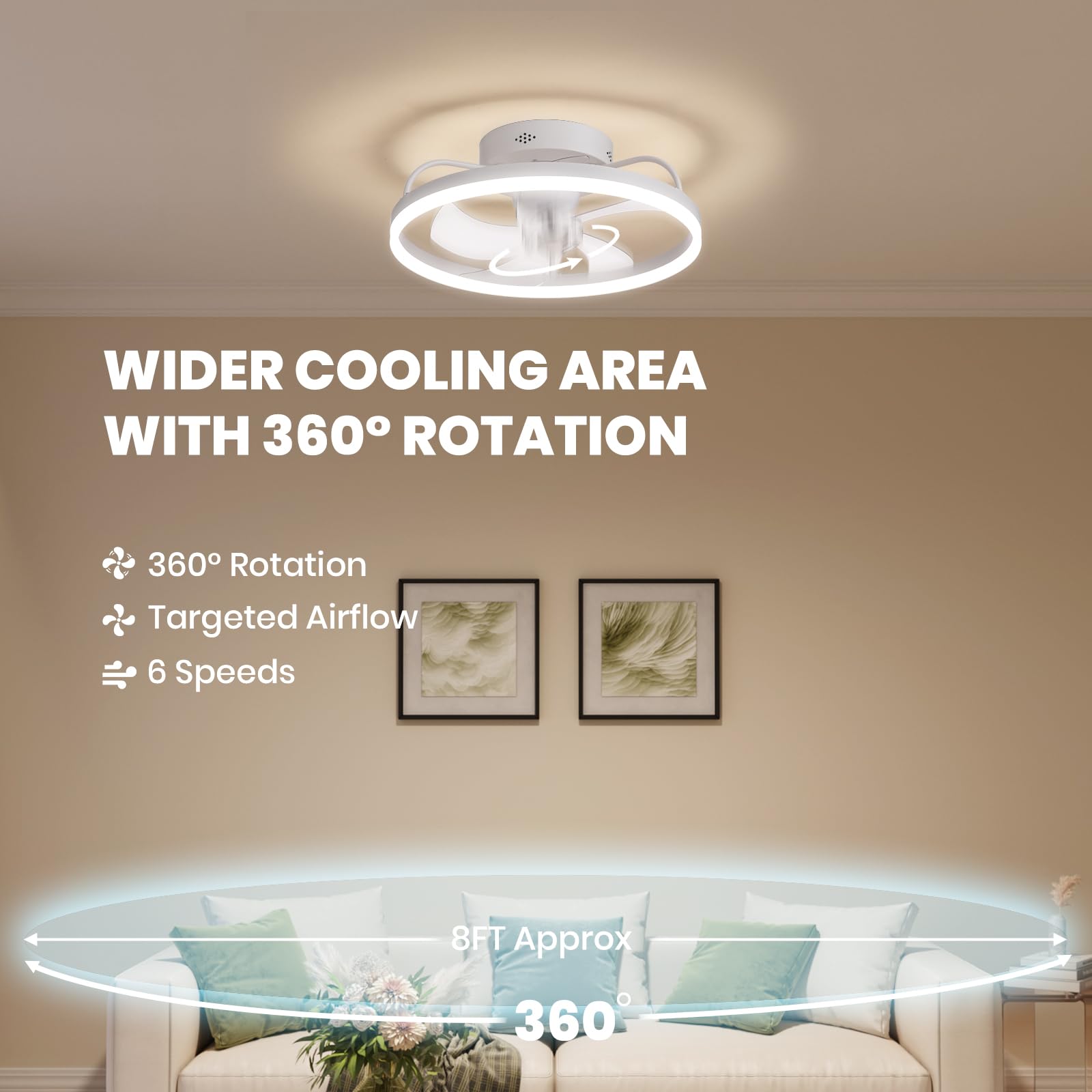 SILJOY LL-6002WH-03 Ceiling-Fans - View #2