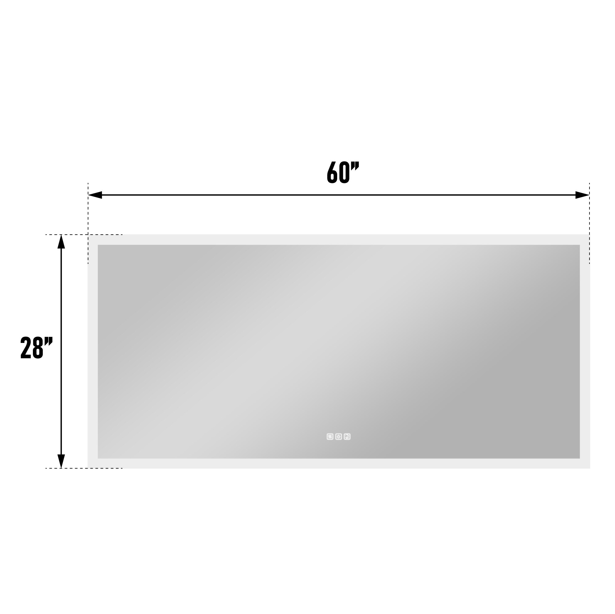 WELLFOR W7MRL6028 Framed-Bath-Mirrors - View #16