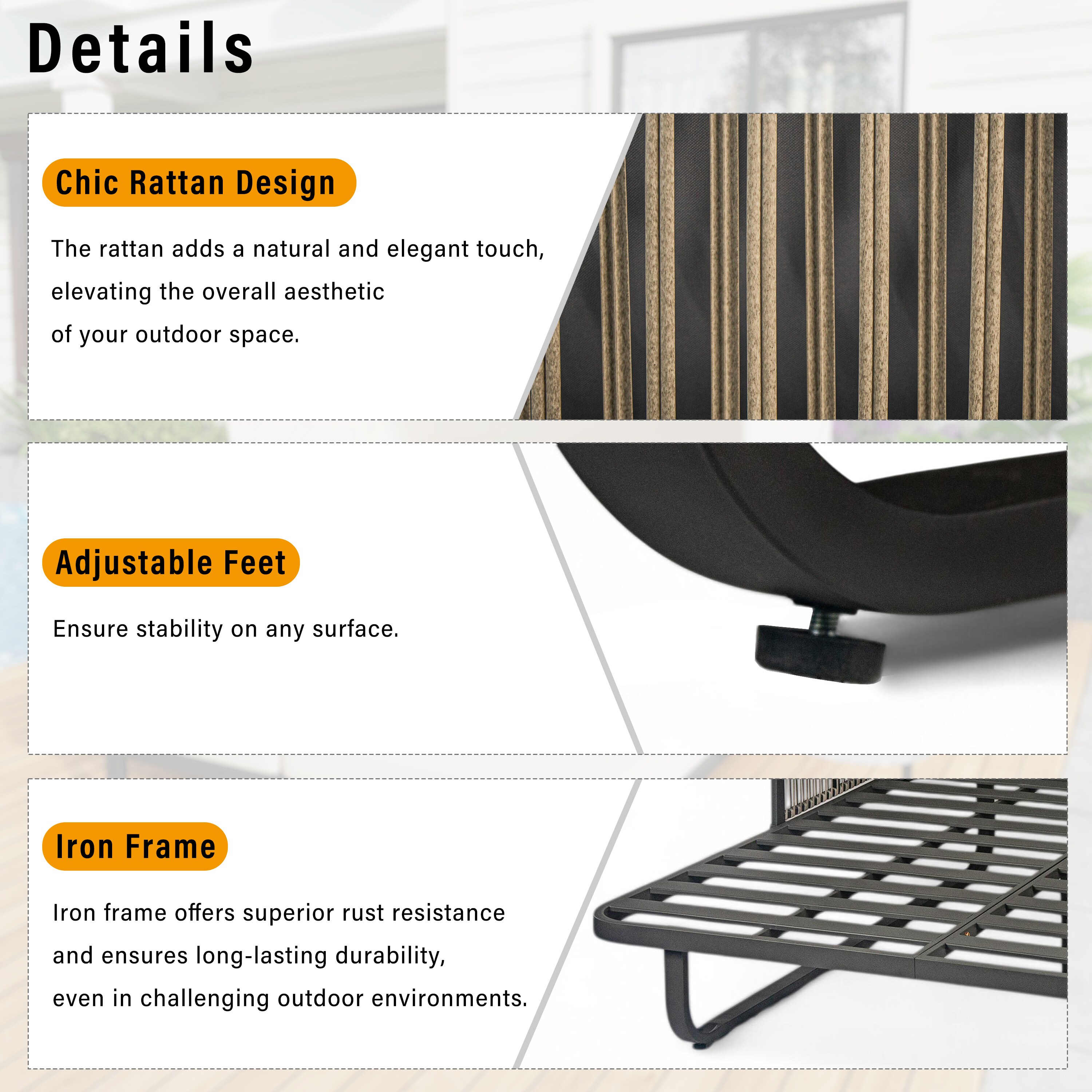 LOVMOR SF-L-N719Z000150E Patio-Sofas-Daybeds - View #5