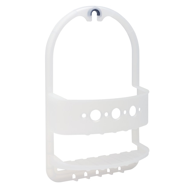 Style Selections Frosted Plastic 2-Shelf Hanging Shower Caddy 10.3-in x  4.5-in x 17-in in the Bathtub & Shower Caddies department at