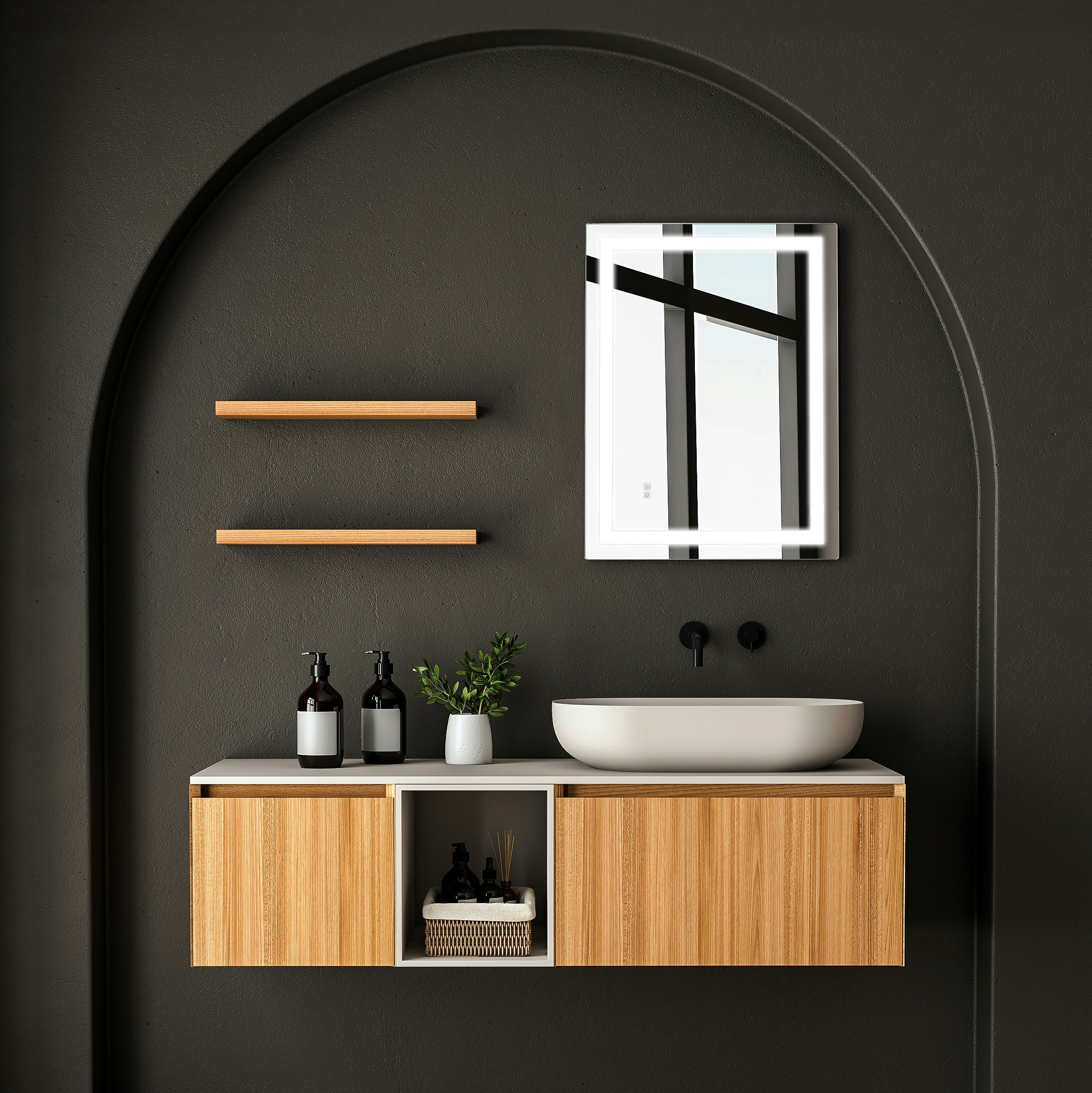 Dreamwerks LV-001 Framed-Bath-Mirrors - View #4