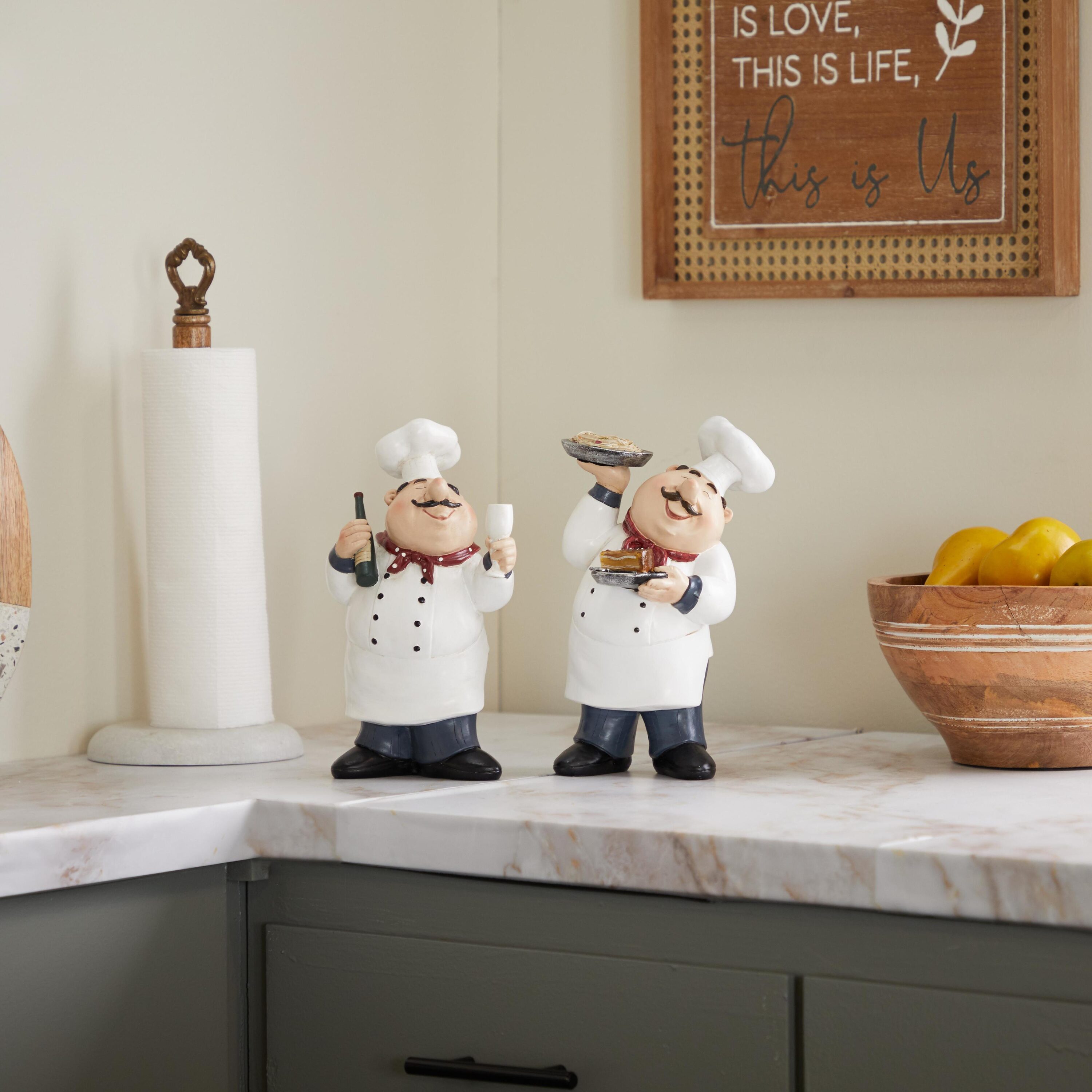 Grayson Lane 96623 2 -Pack White Stone Eclectic Sculpture