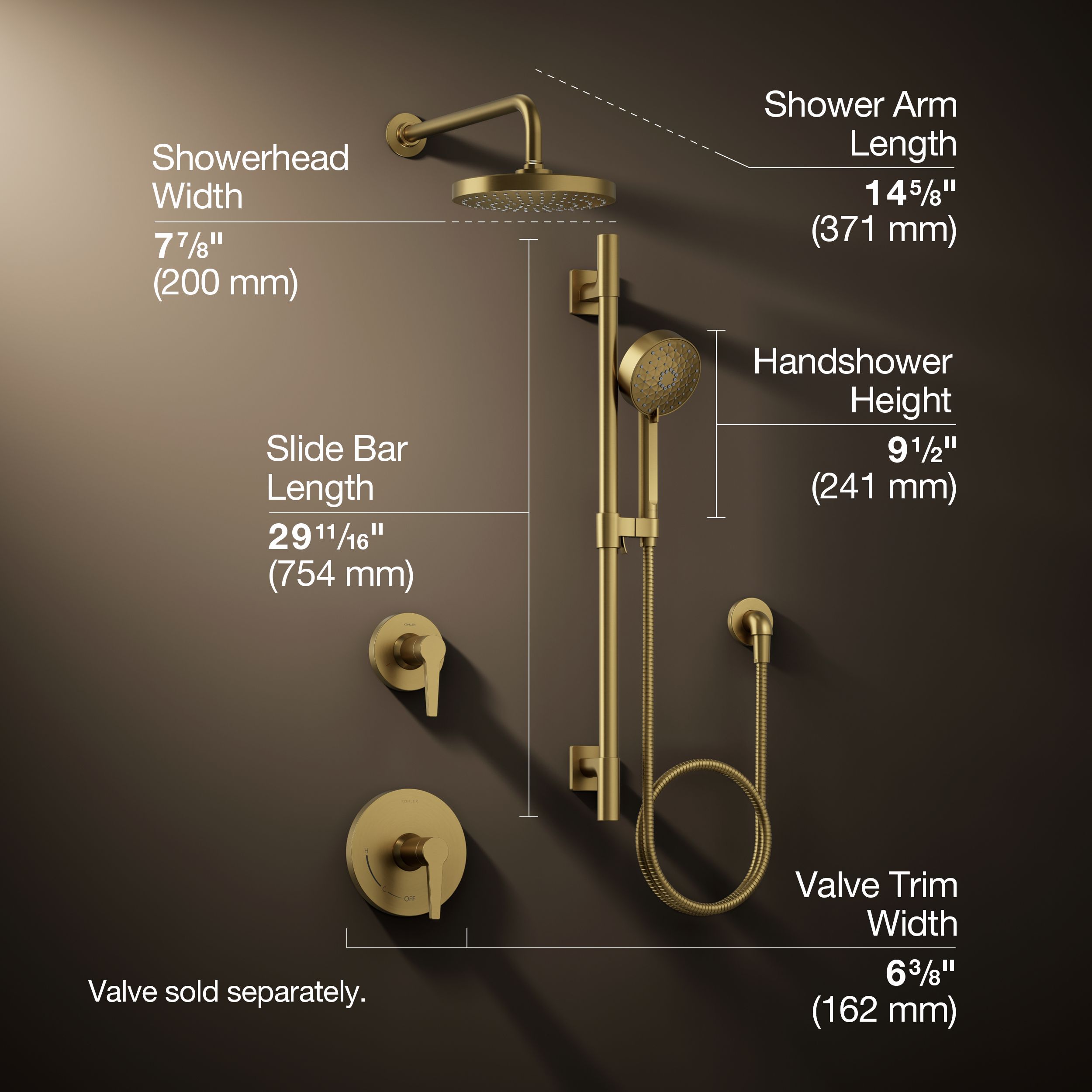 KOHLER 26914-G-2MB Tub-Shower-Faucets - View #4
