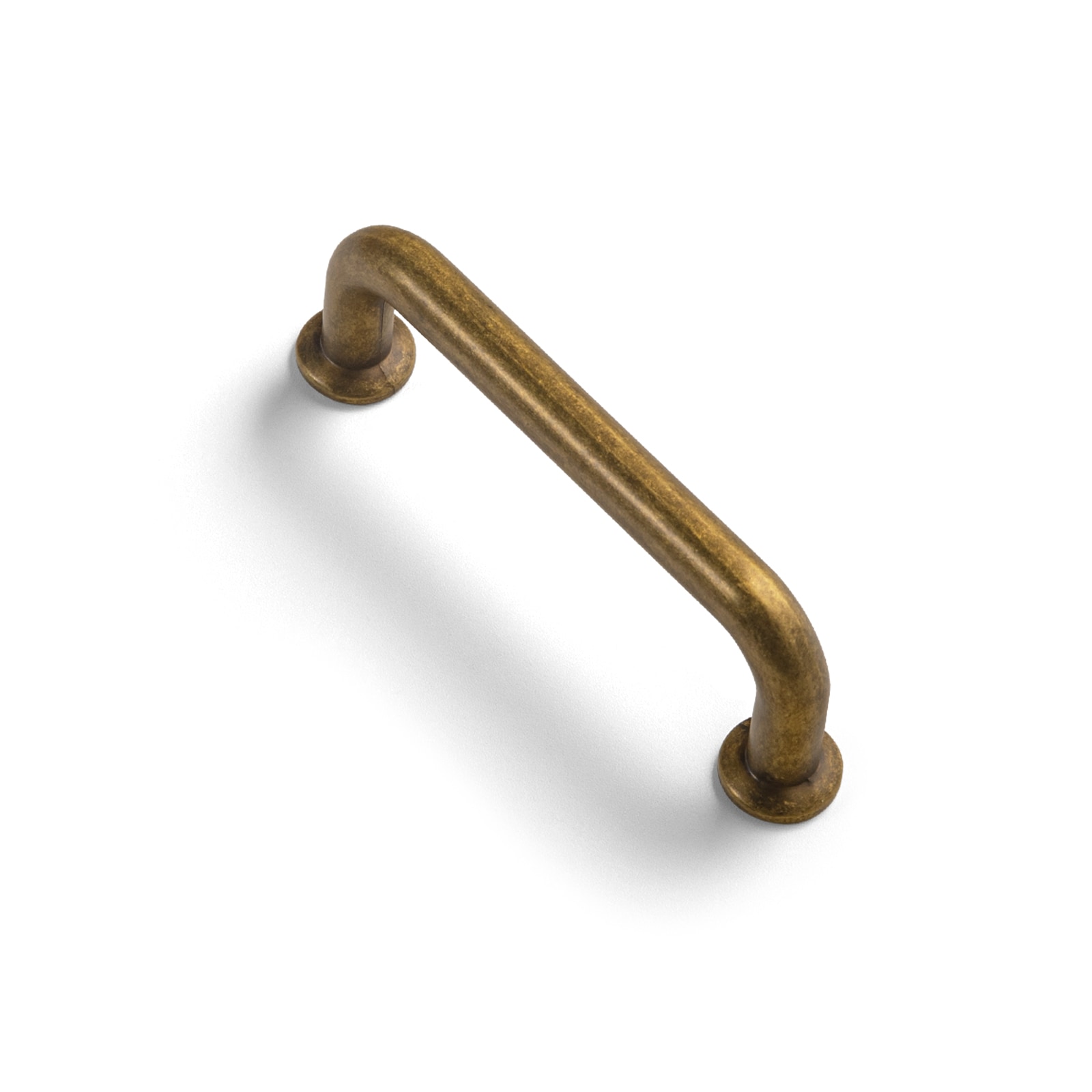 Antique Brass 3-Inch Cylindrical Bar Pull Set with Mounting Hardware
