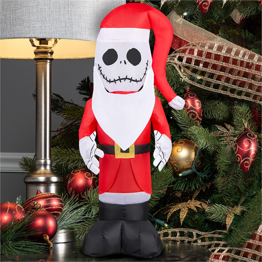 Disney 1 84 ft jack skellington santa christmas inflatable in the