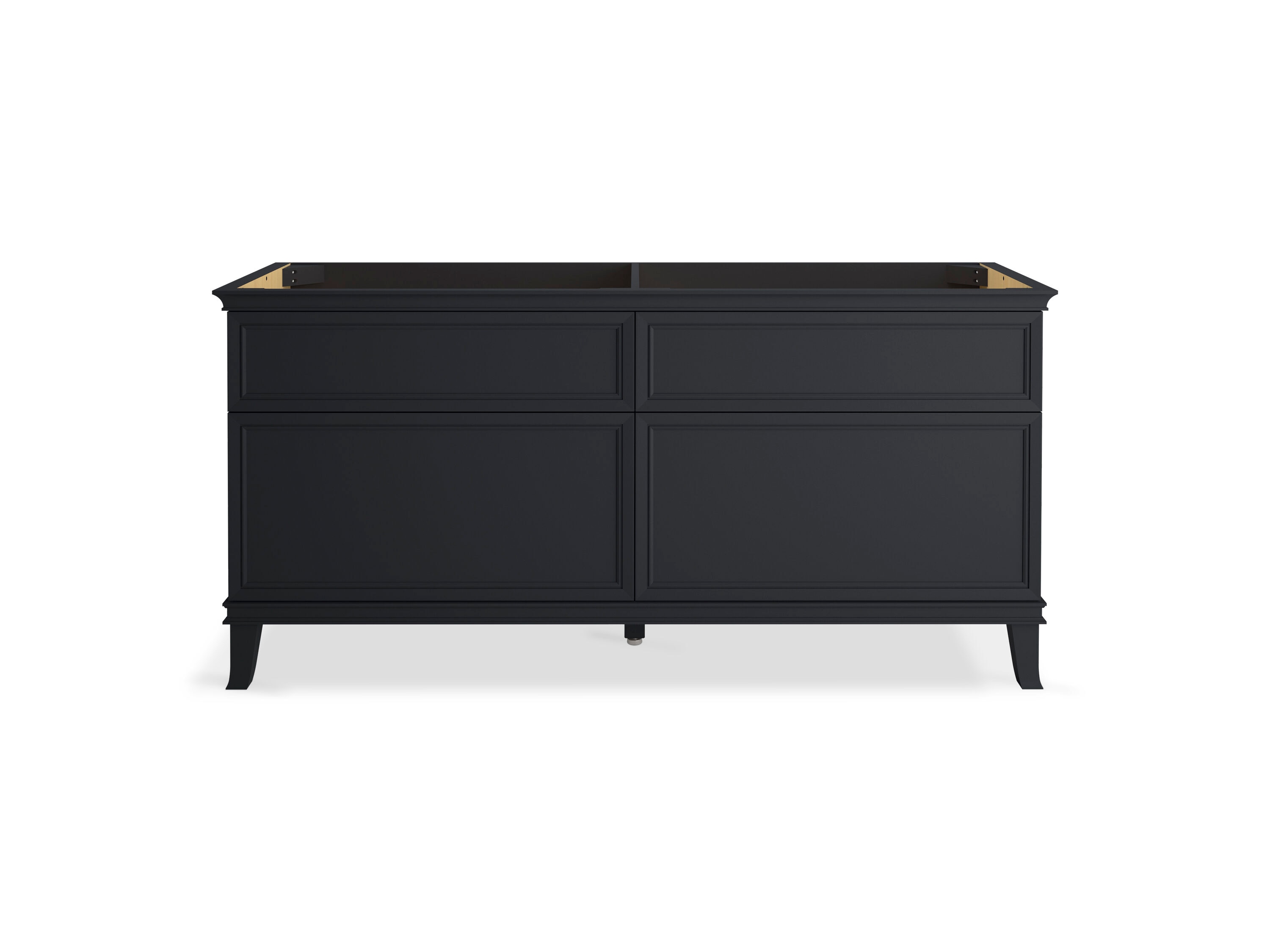 Slate Grey 72-Inch Solid Wood Freestanding Bathroom Vanity Cabinet