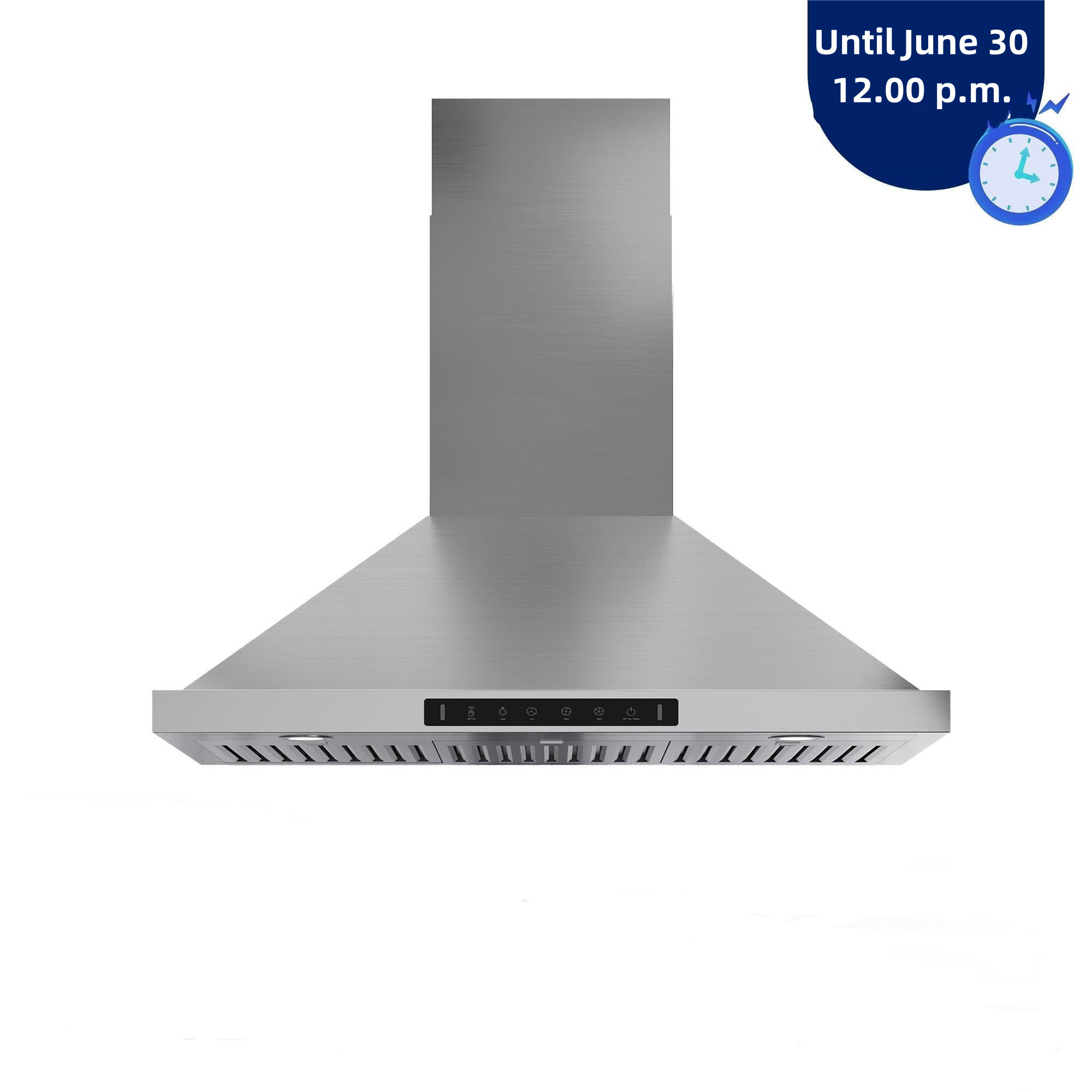 VIKIO VIKP0230S 30 inch Ducted 980-CFM Stainless steel Wall-Mounted Range Hood with Charcoal Filter