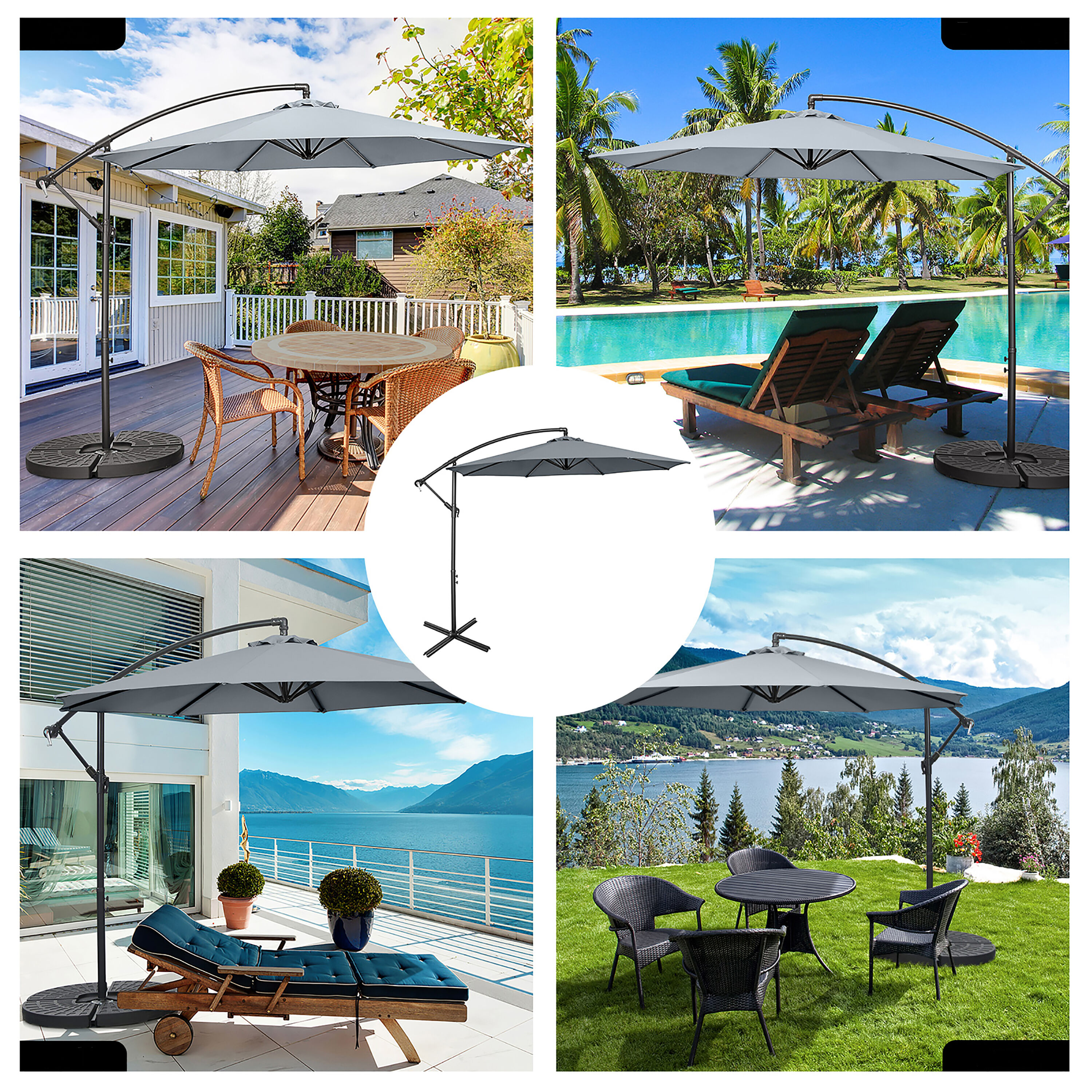 Costway NP10171SL Umbrellas-2 - View #8