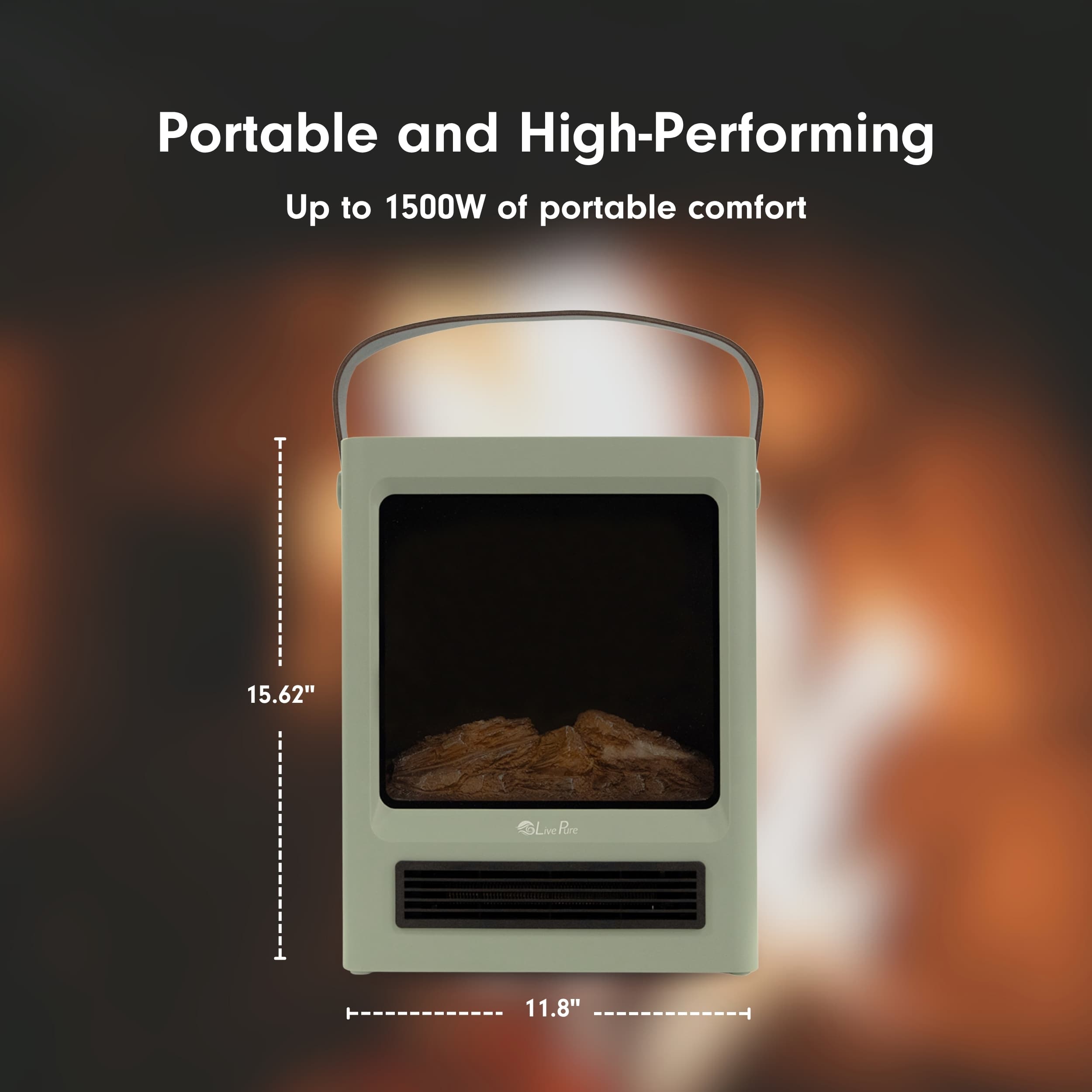 LivePure LP3000HTR-DNB Portable-Electric-Heat - View #3