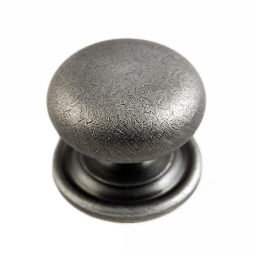 RK International CK 3216-ATDN Distressed Nickel Round Transitional Cabinet Knob