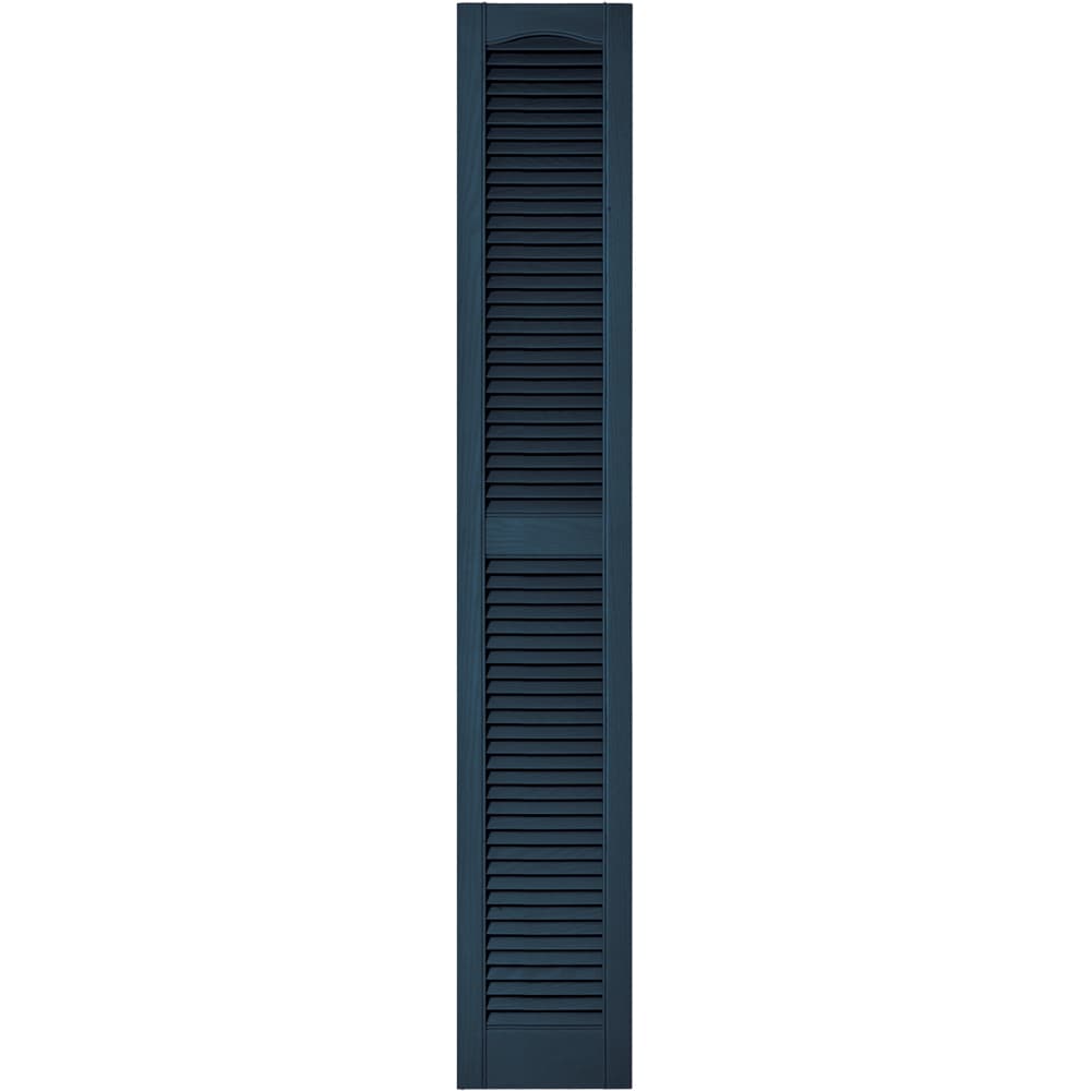Vantage V1711272036 12-in W x 71.875-in H Classic Blue Louvered Exterior Shutters ( 1 -Pack )