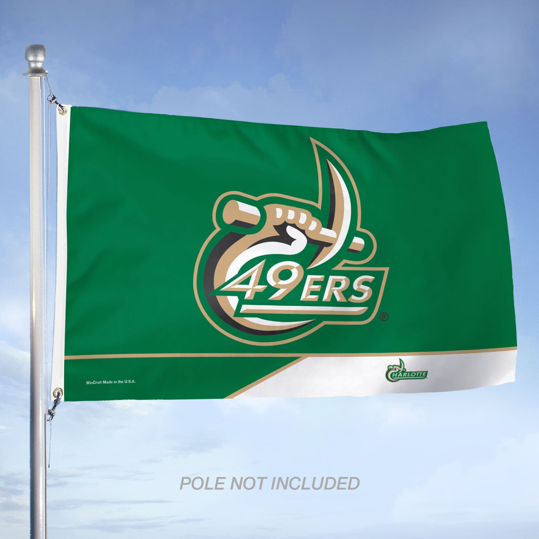 WinCraft Sports 5-ft W x 3-ft H Charlotte 49ers Flag in the Decorative  Banners & Flags department at