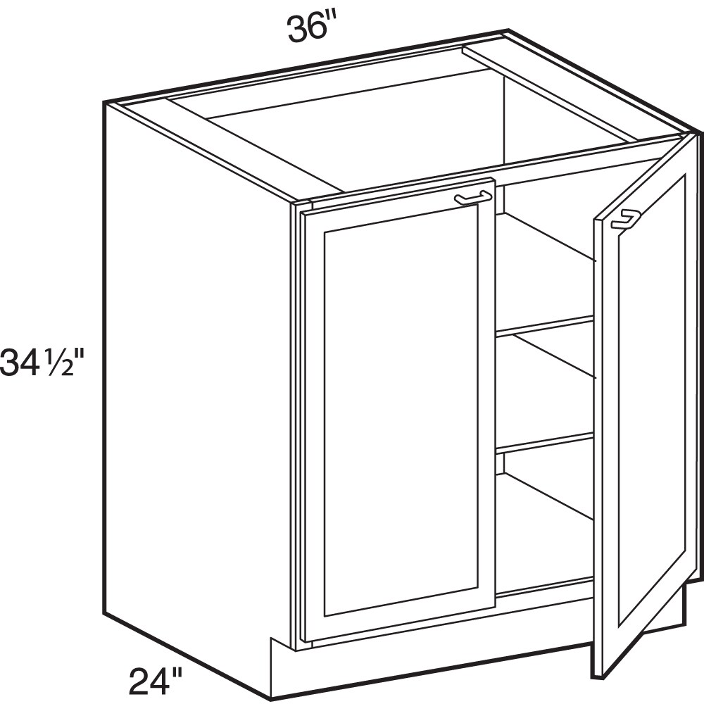 Luxxe Cabinetry Newton 36-in W x 34.5-in H x 24-in D Deep Onyx Satin ...