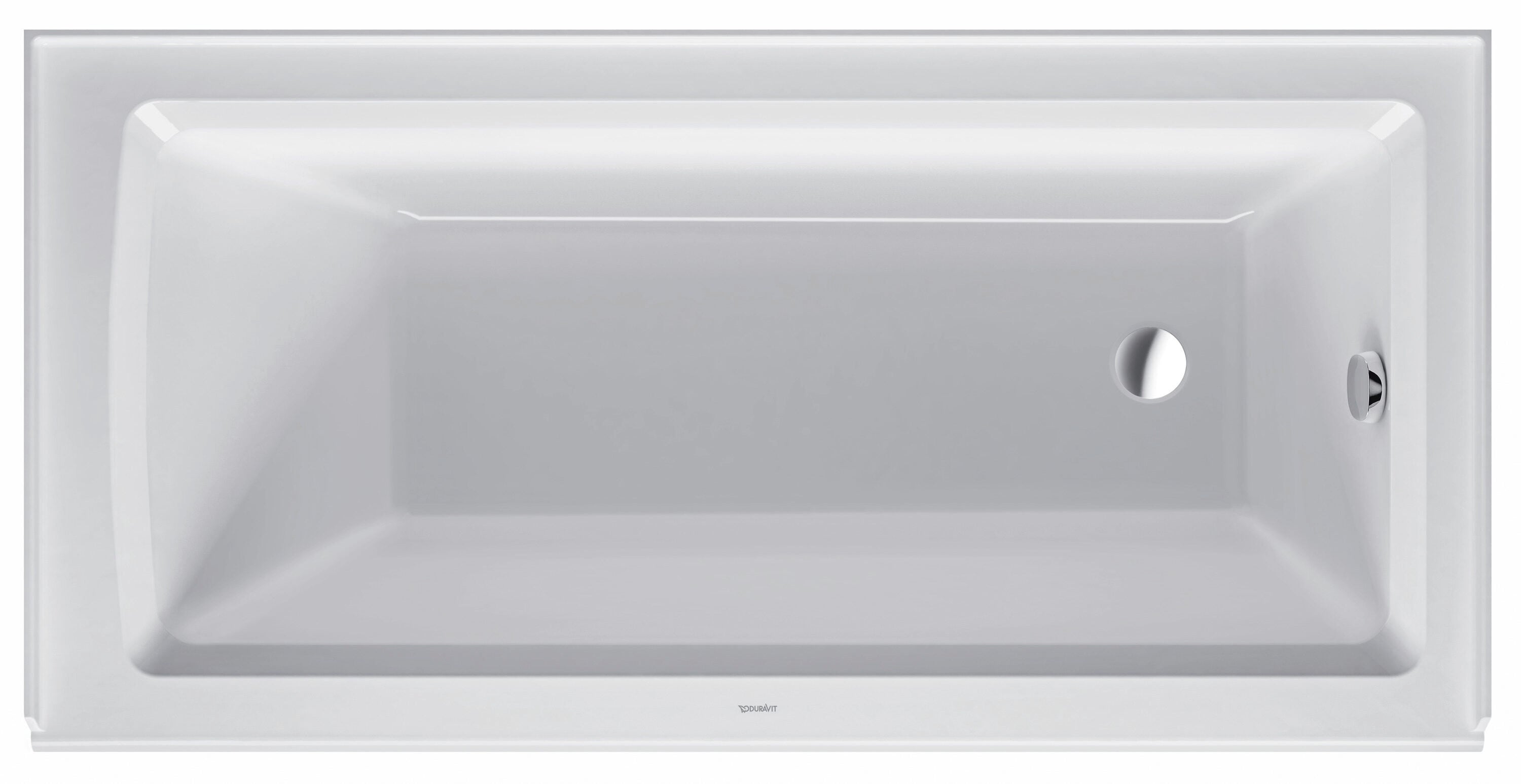 Duravit Architec 30-in X 60-in White Acrylic Drop-In Soaking Bathtub ...