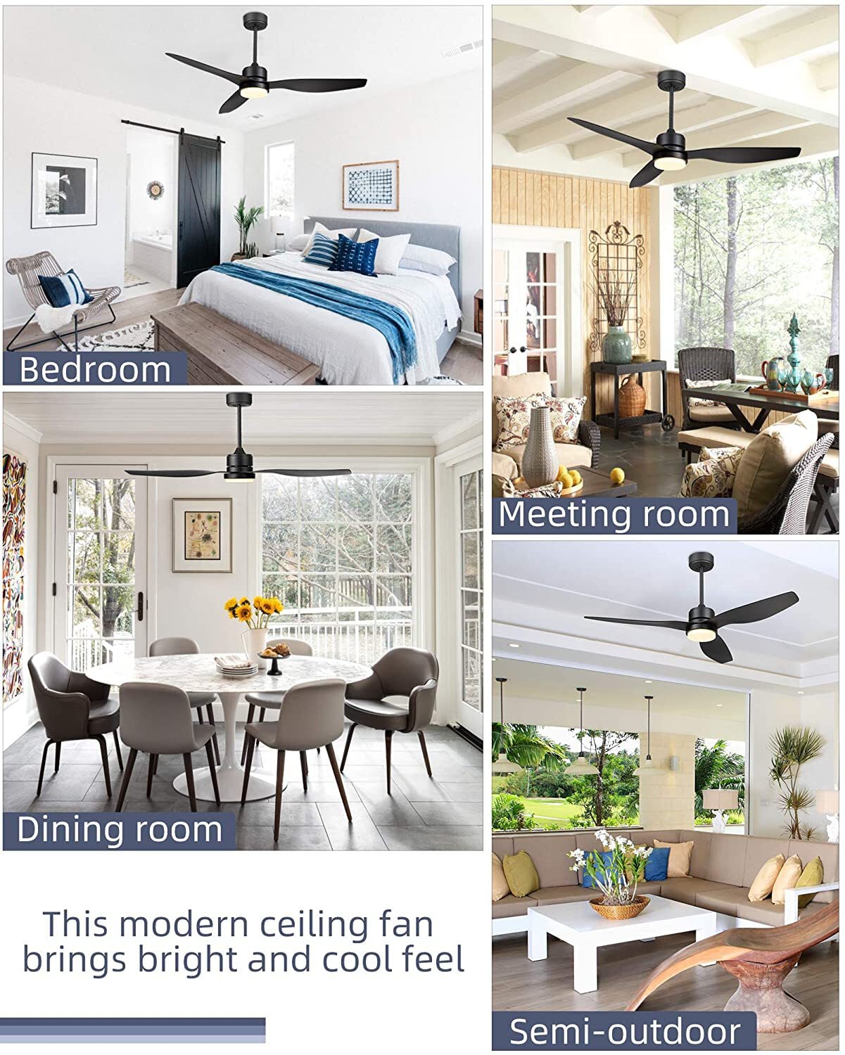 Flynama YC-L-359-BK Ceiling-Fans - View #3