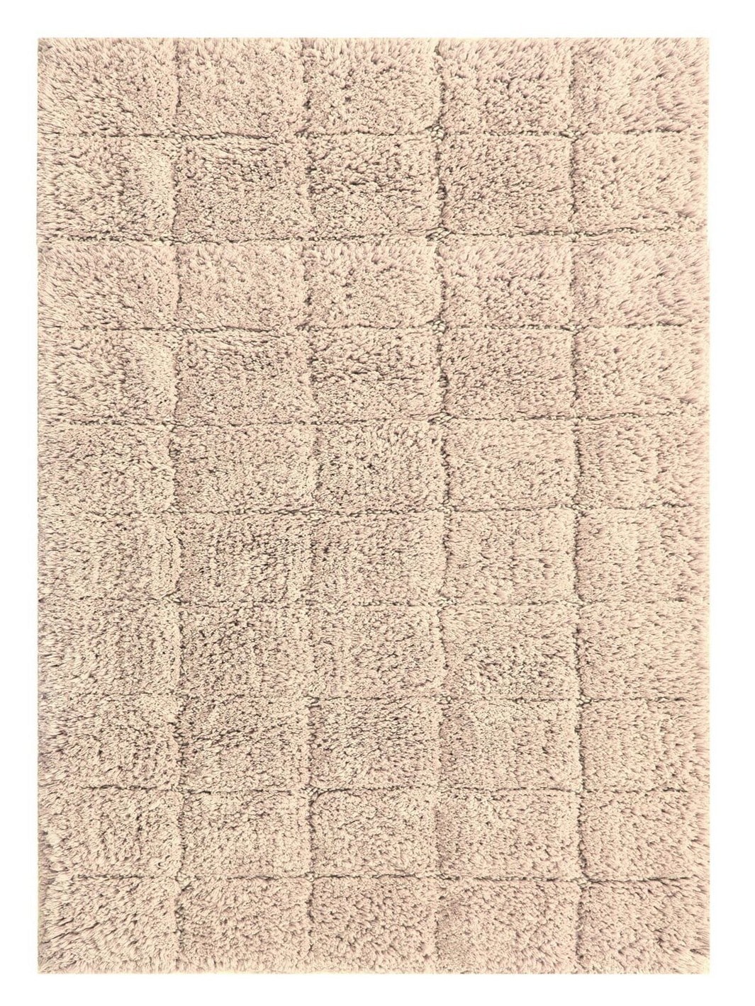 Summer Tile 24-in x 17-in Natural Cotton Bath Rug in the Bathroom Rugs &  Mats department at 