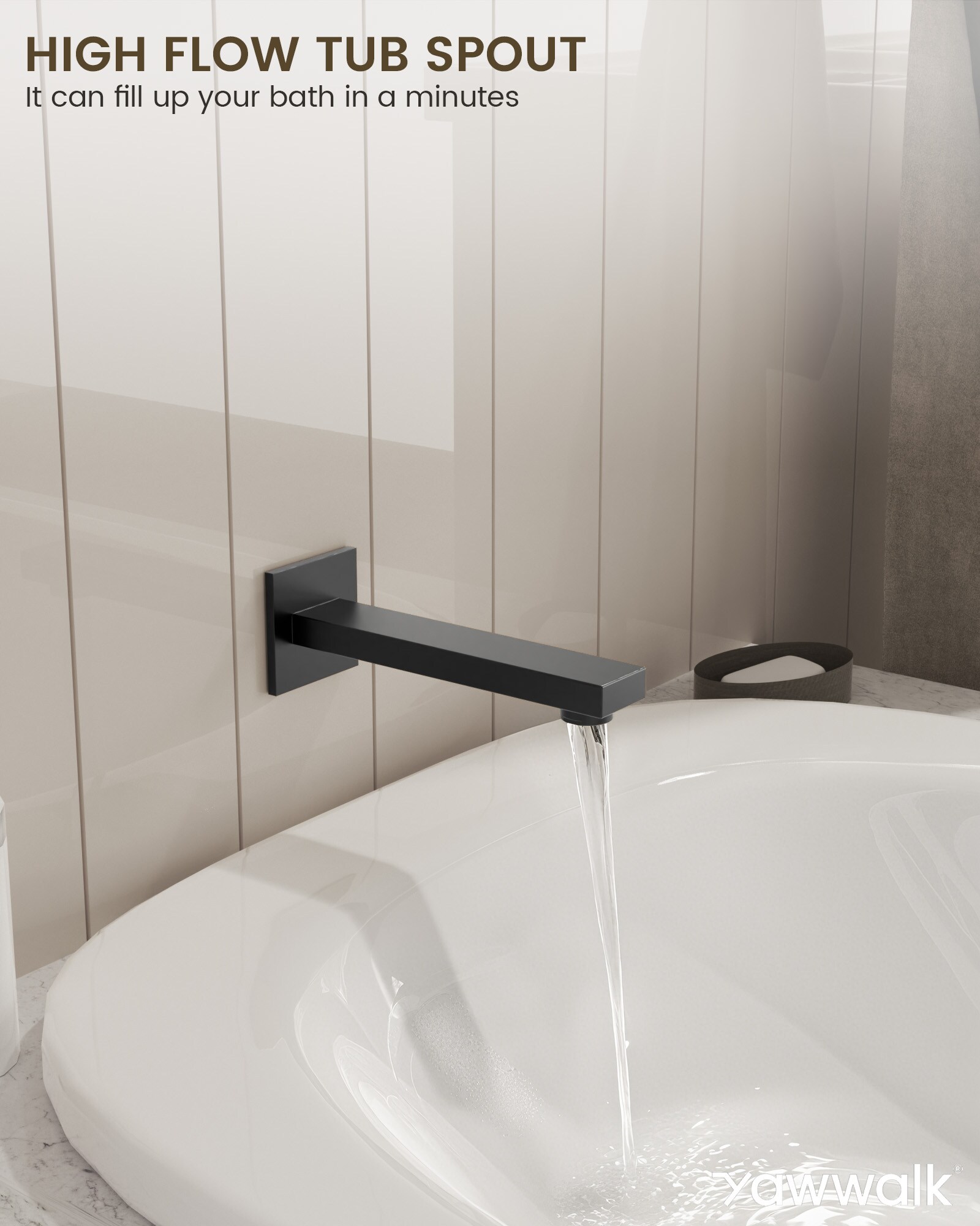 YAWWALK Y11W72-MB Tub-Shower-Faucets - View #5