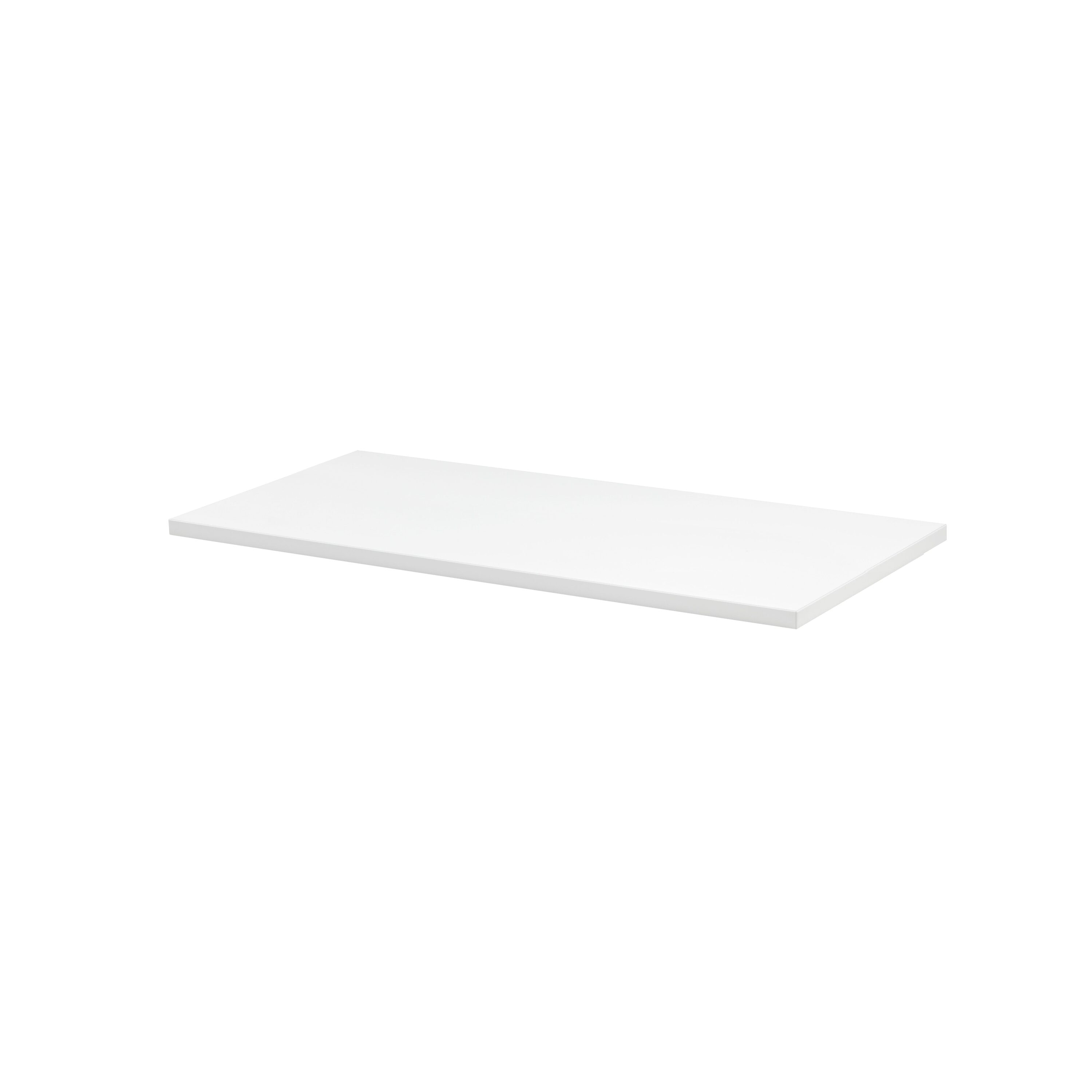 DOLLE 55091 31-Inches L x 12-Inches D x 0.75-Inches H White MDF Rectangular Shelf board