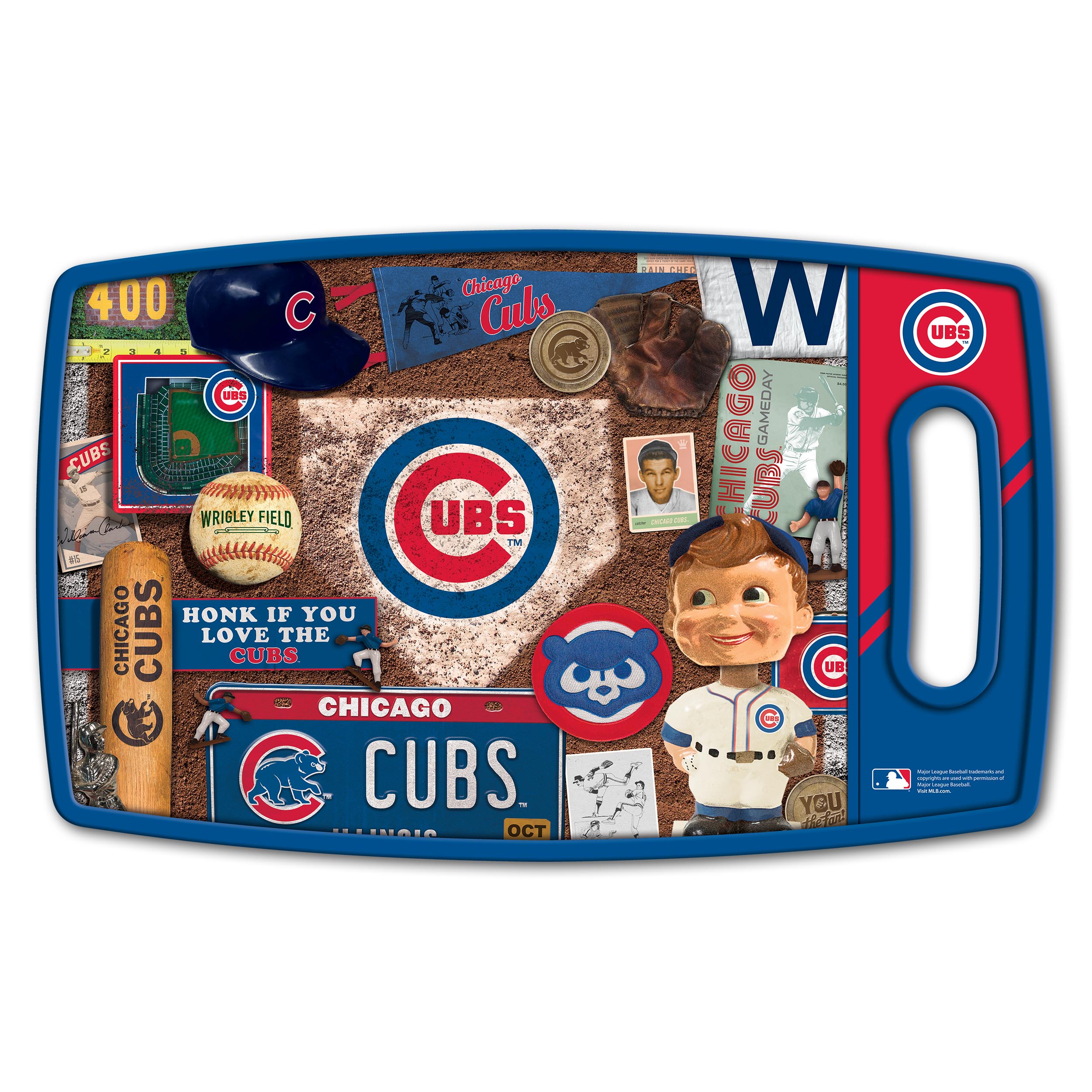 Chicago Cubs White Home Plate Pet Bowl