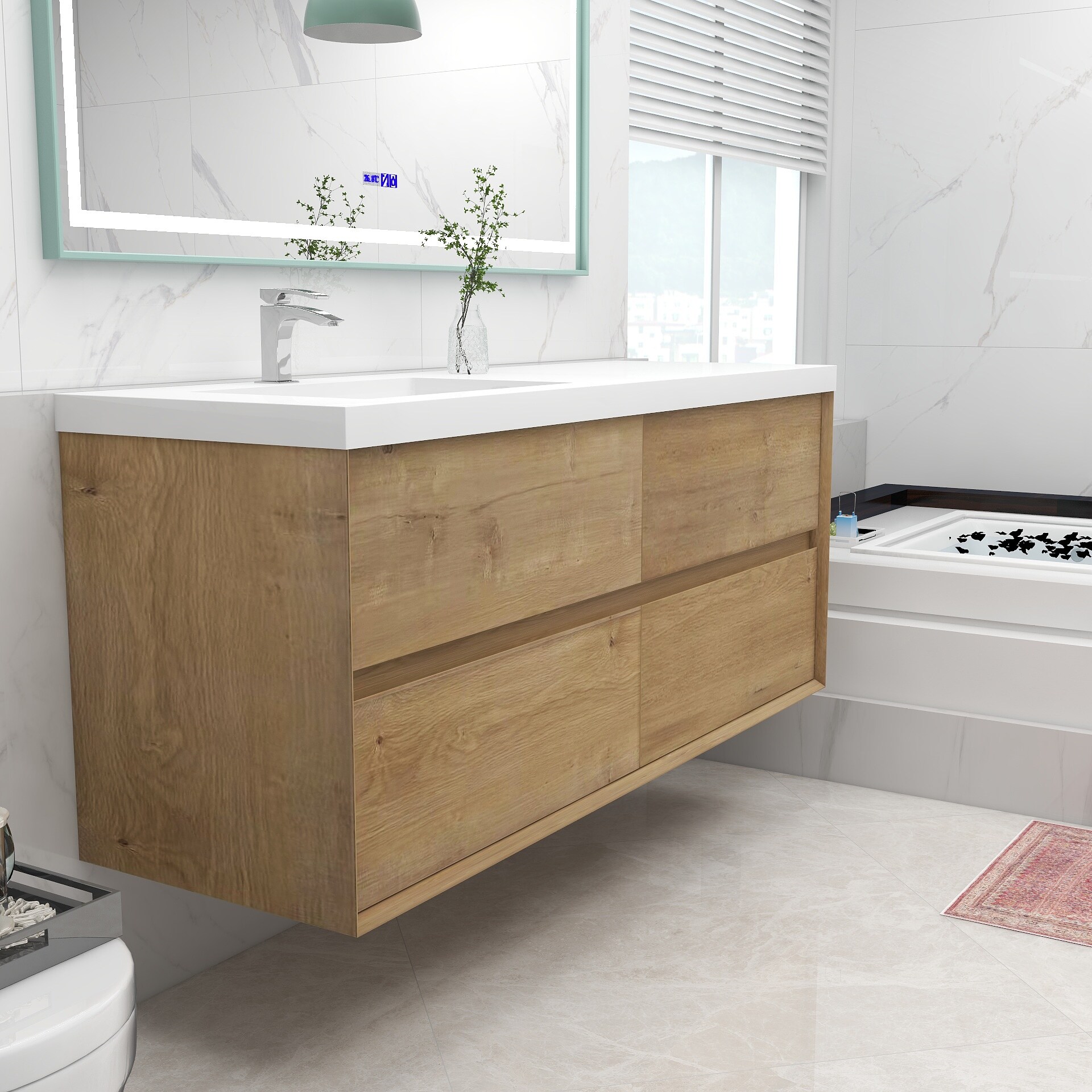 BV Better Vanity SLIM60SL-OAK Bath-Vanity-Combo - View #6