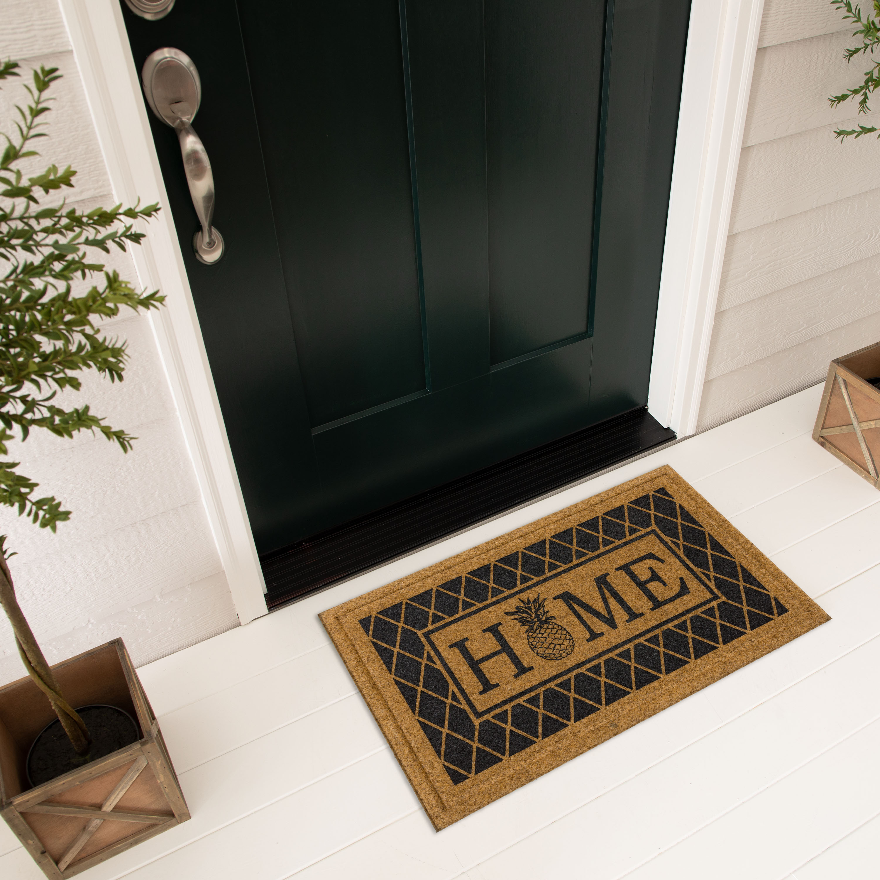 Floor Mats Outdoor Insoles Entrance Door Waterproof Door Mat Indoor Entrance  Non Slip Christmas Door Mat