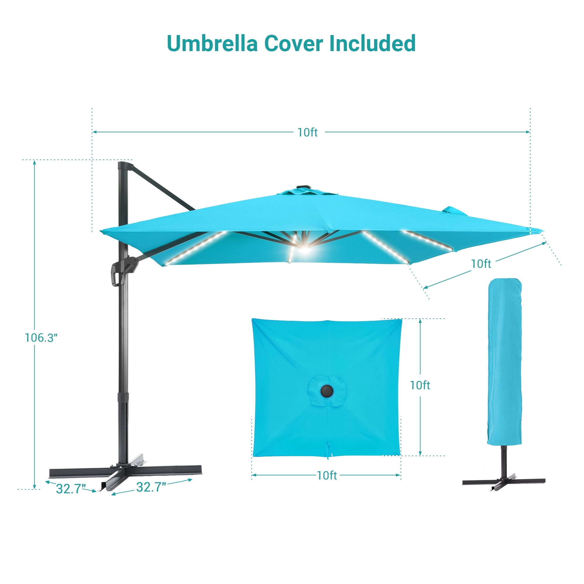 ACEGOSES LW-LED1010-LB Umbrellas-2 - View #2