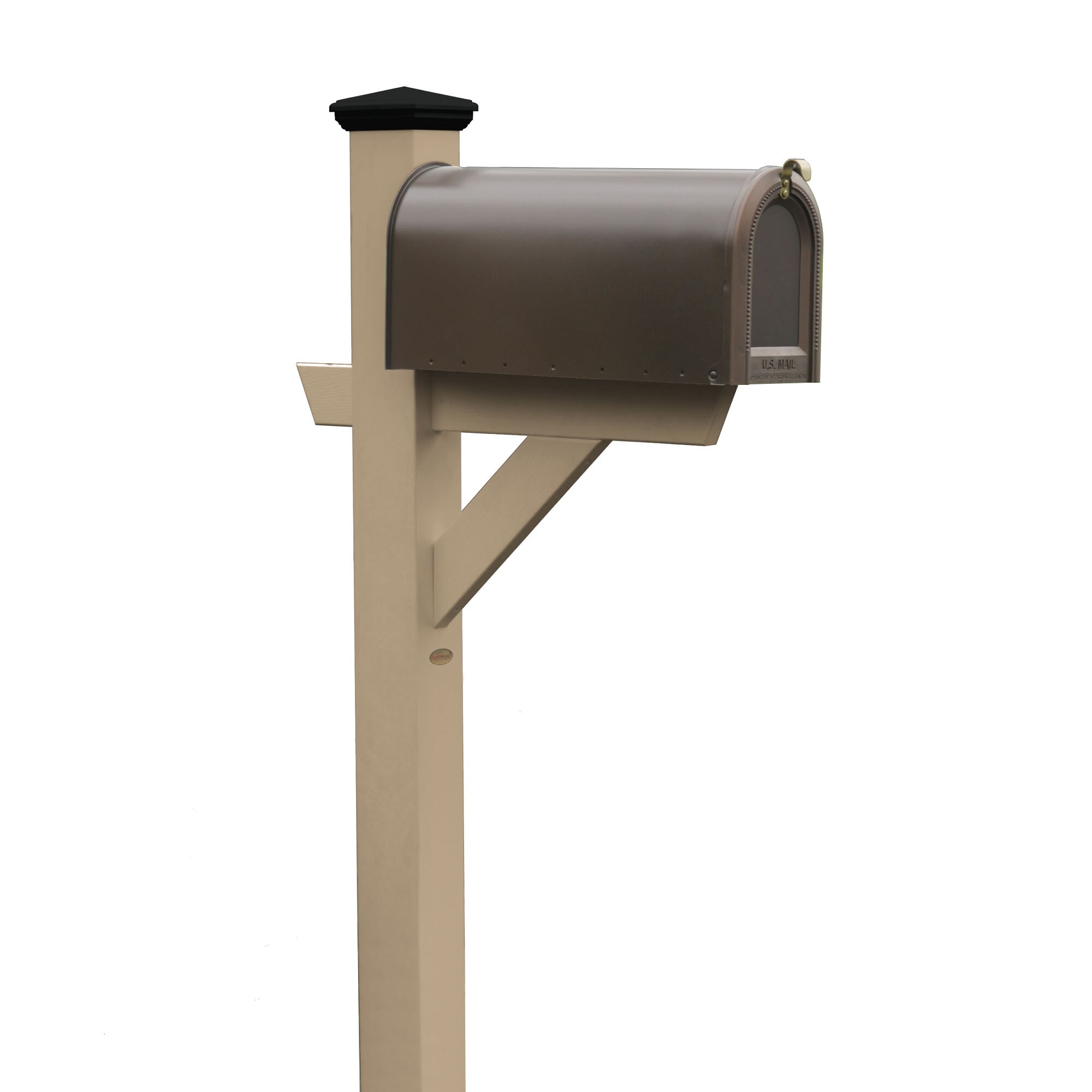 Realistic Post Mailbox Letter Hand Composition With Images Of