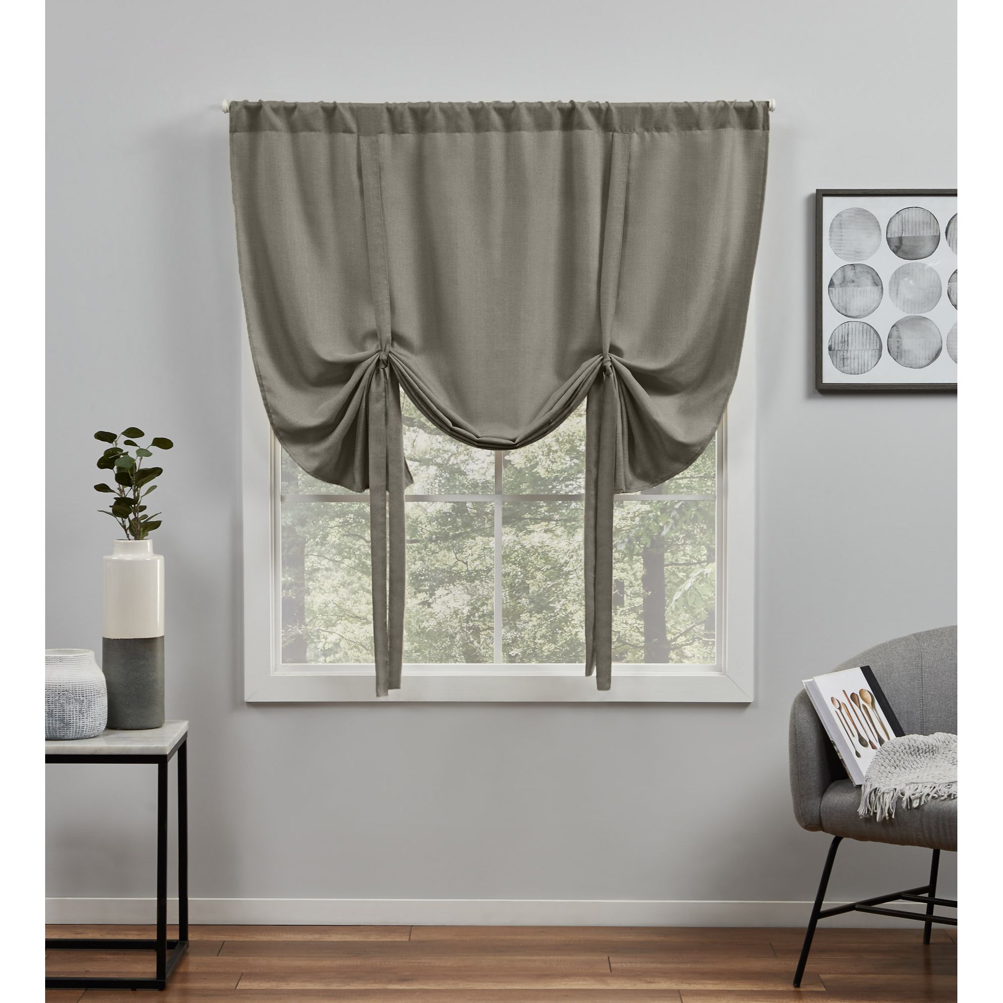 Exclusive Home YB013568DSEHA1 A259 54-Inches x 63-Inches Cafe Light Filtering Cordless Roman shade