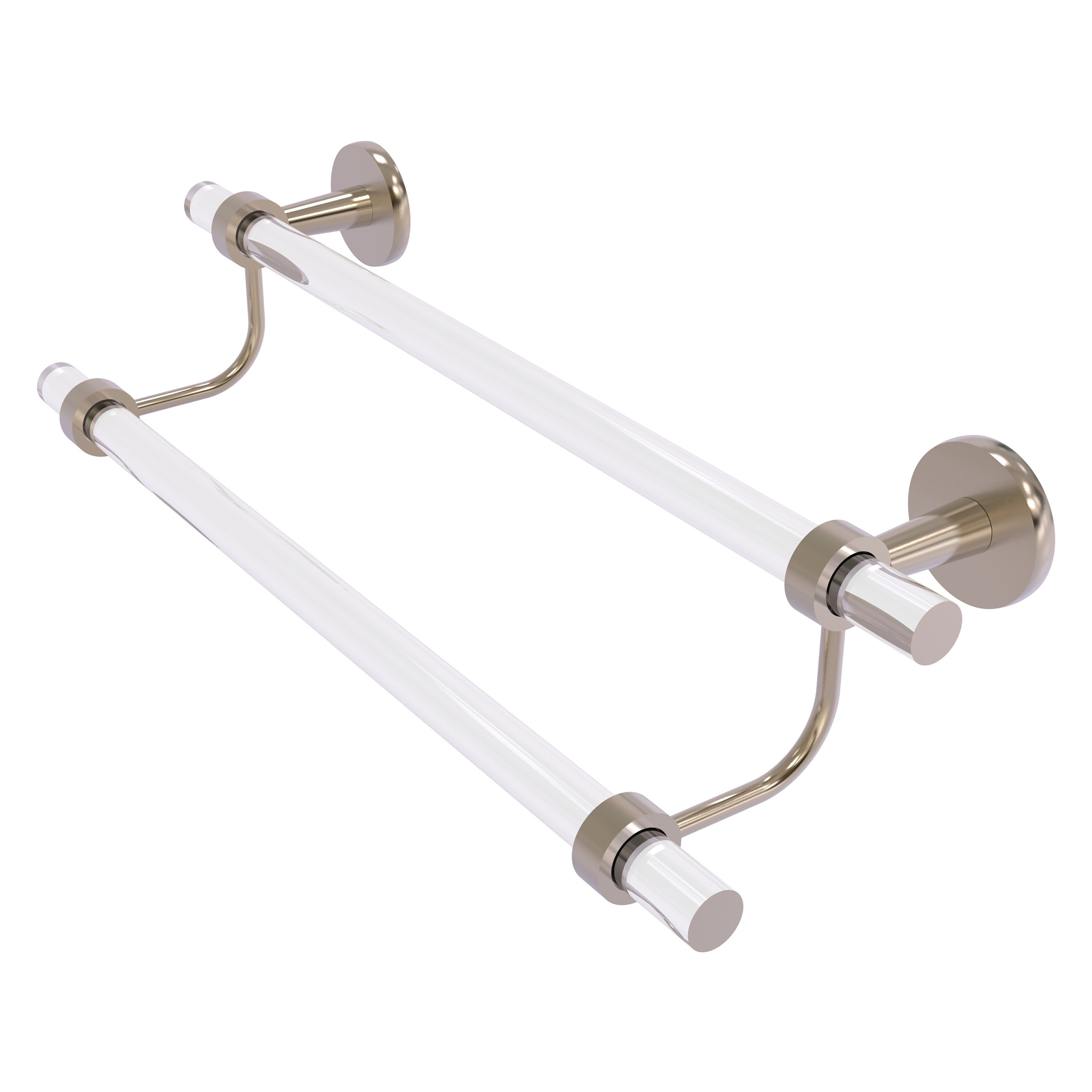 Allied Brass CV-72-36-PEW Clearview 36-in double Antique Pewter Wall mount Double Towel Bar