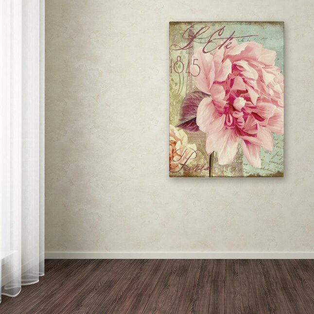 Trademark Fine Art Floral Framed 19-in H x 14-in W Floral Print on ...