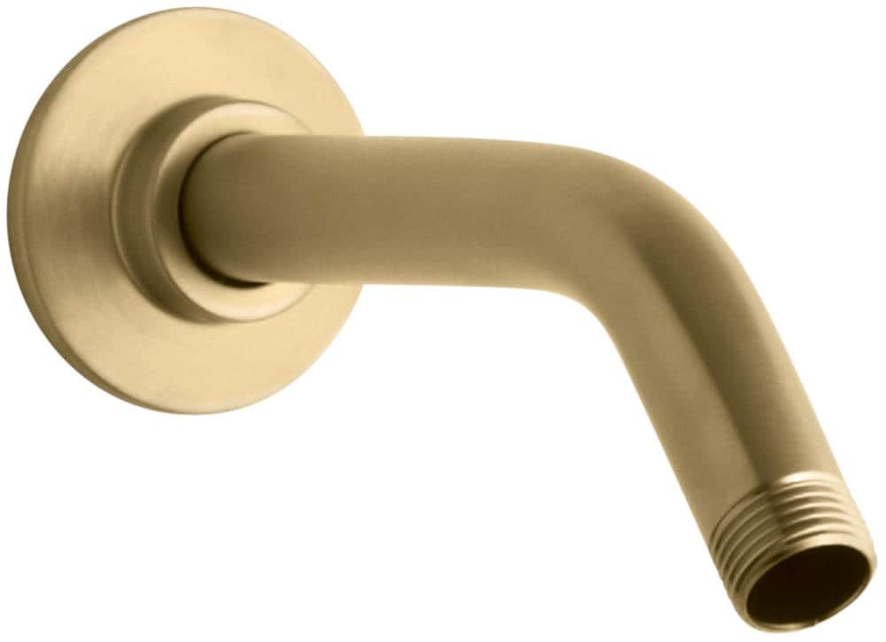 KOHLER MasterShower Vibrant Brushed Gold Shower Arm and Flange in the ...