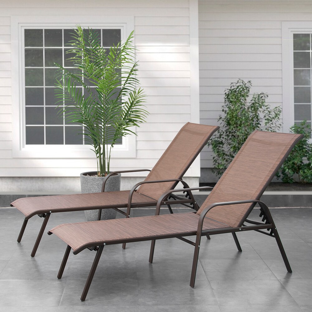 compact outdoor chaise lounge