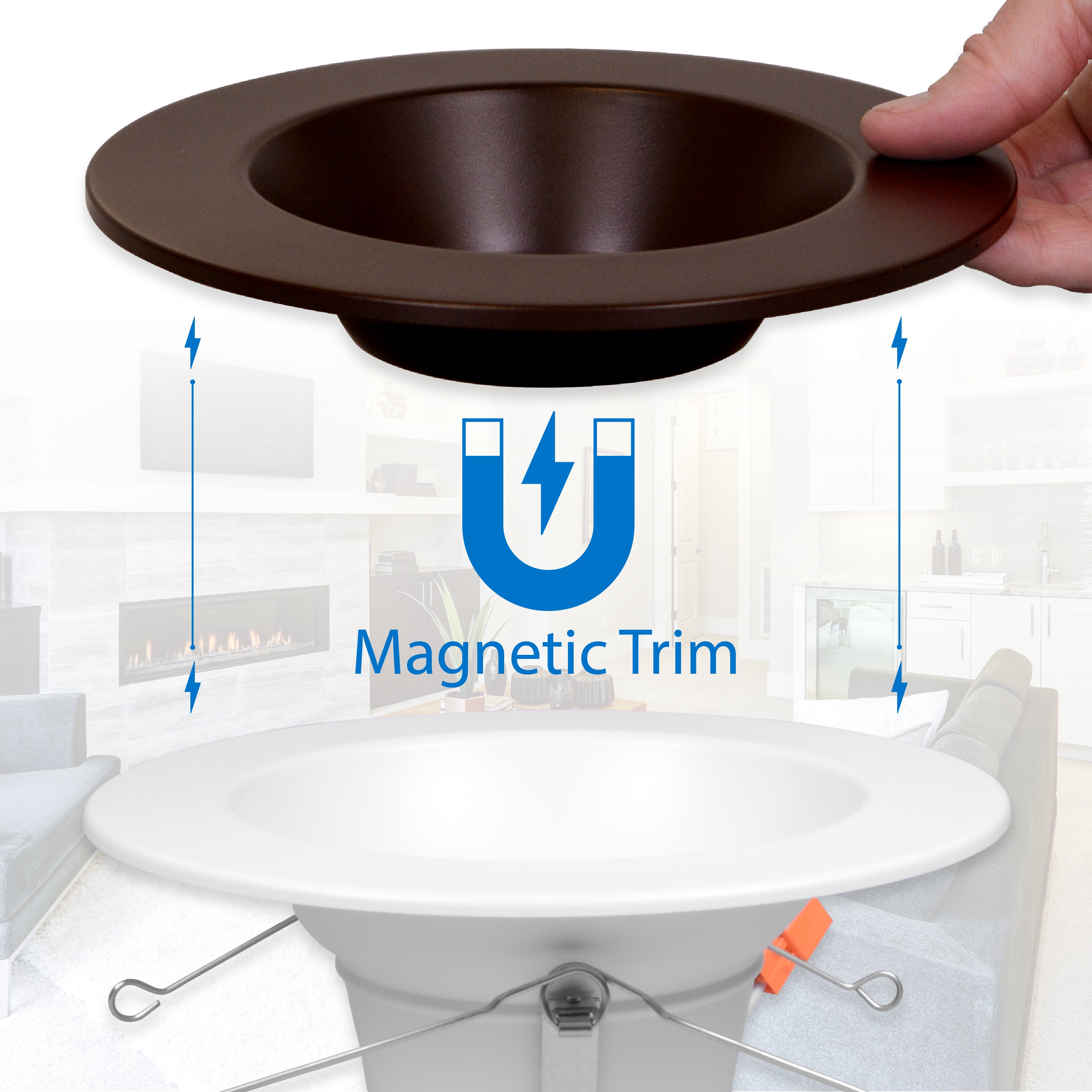 Modern 7.4" Oil-Rubbed Bronze Dimmable LED Recessed Downlight
