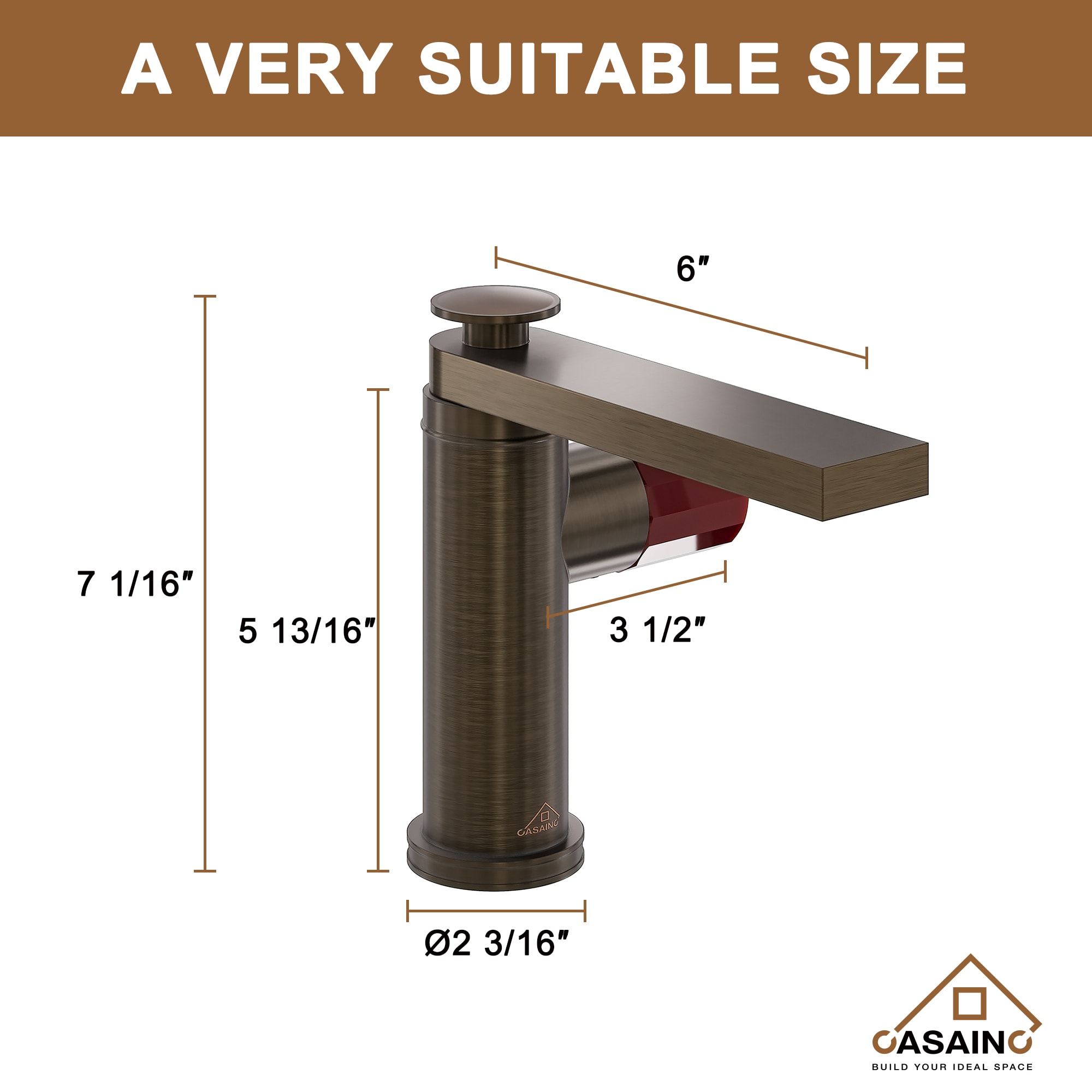CASAINC CA-B3621-BB Lavatory-Faucets - View #9