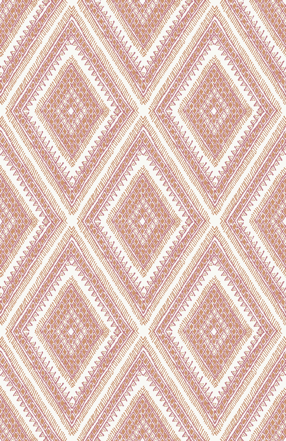 A-Street Prints 2969-26015 Pacifica 56.4-Sq. Feet Orange Non-woven Textured Geometric 3D Unpasted Wallpaper