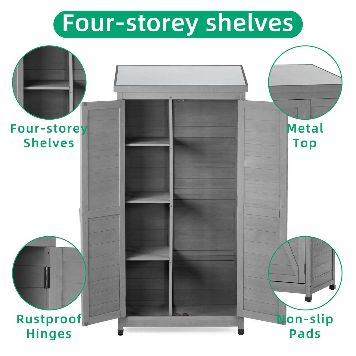 GZMR GR-W13823 Wood-Storage-Buildings - View #5