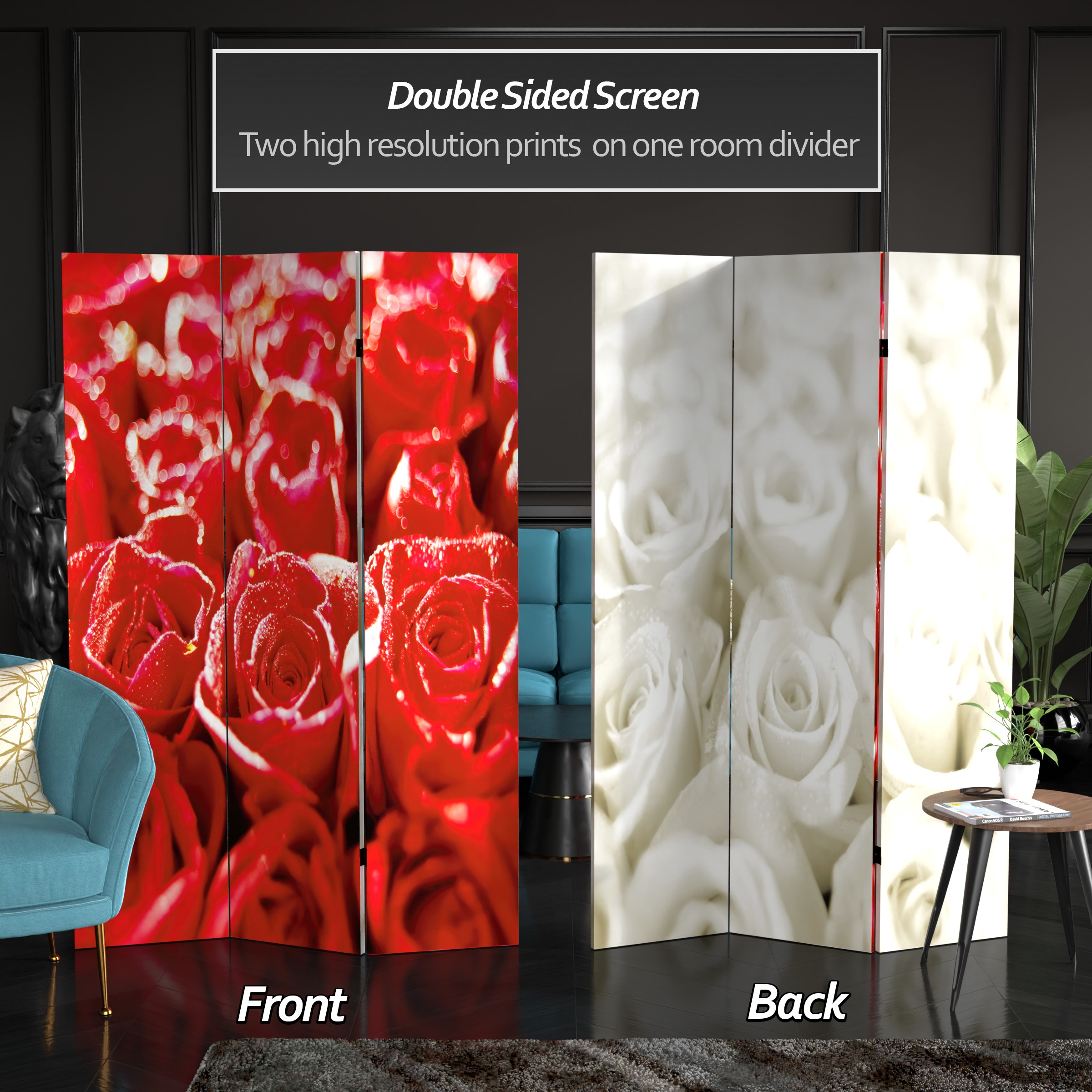 Red Lantern CAN-ROSE1 Indoor-Privacy-Screens - View #2