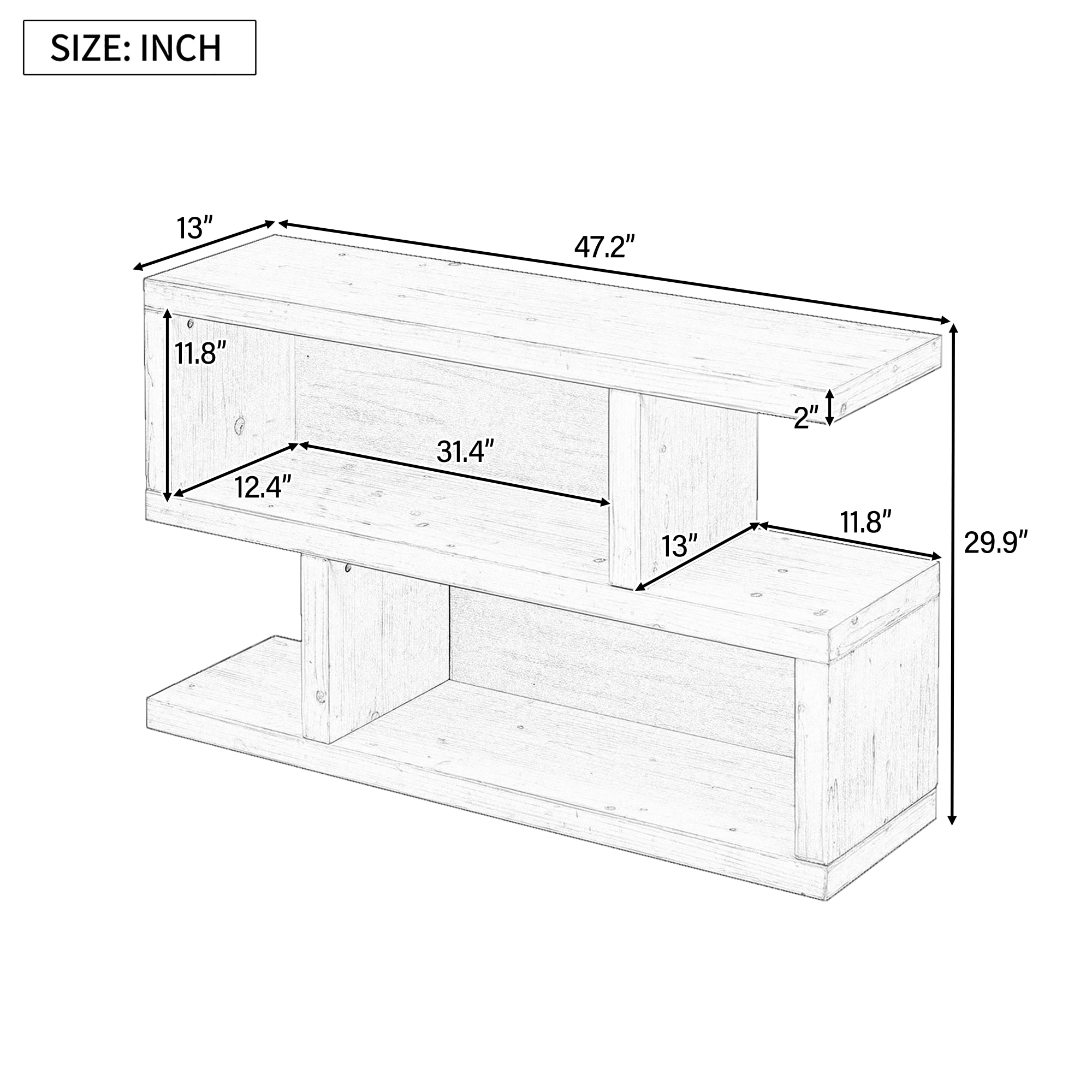 ModernLuxe N715P196579B Console-Sofa-Tables - View #3