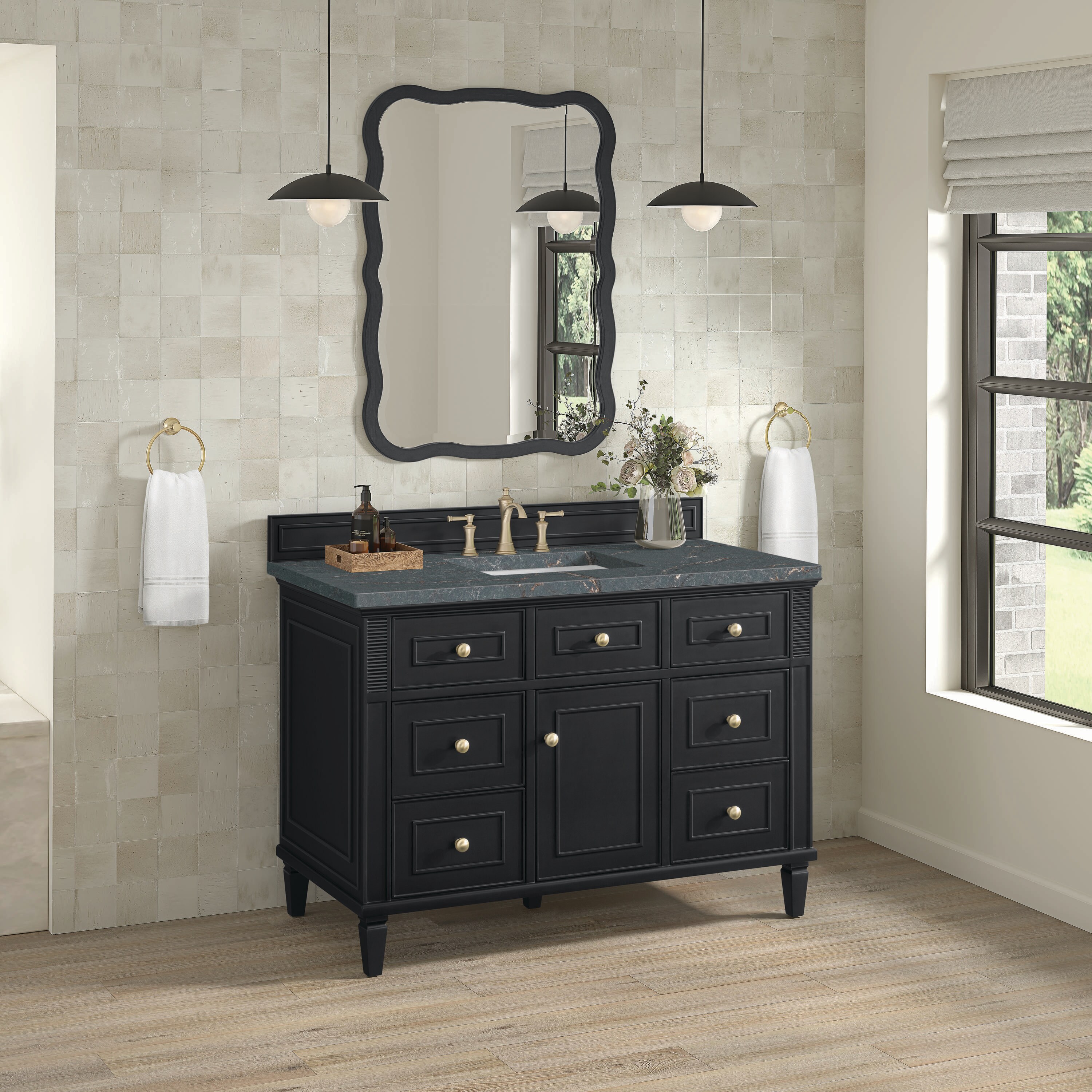 James Martin Vanities 424-V48-BKO-3PBL Bath-Vanity-Combo - View #3