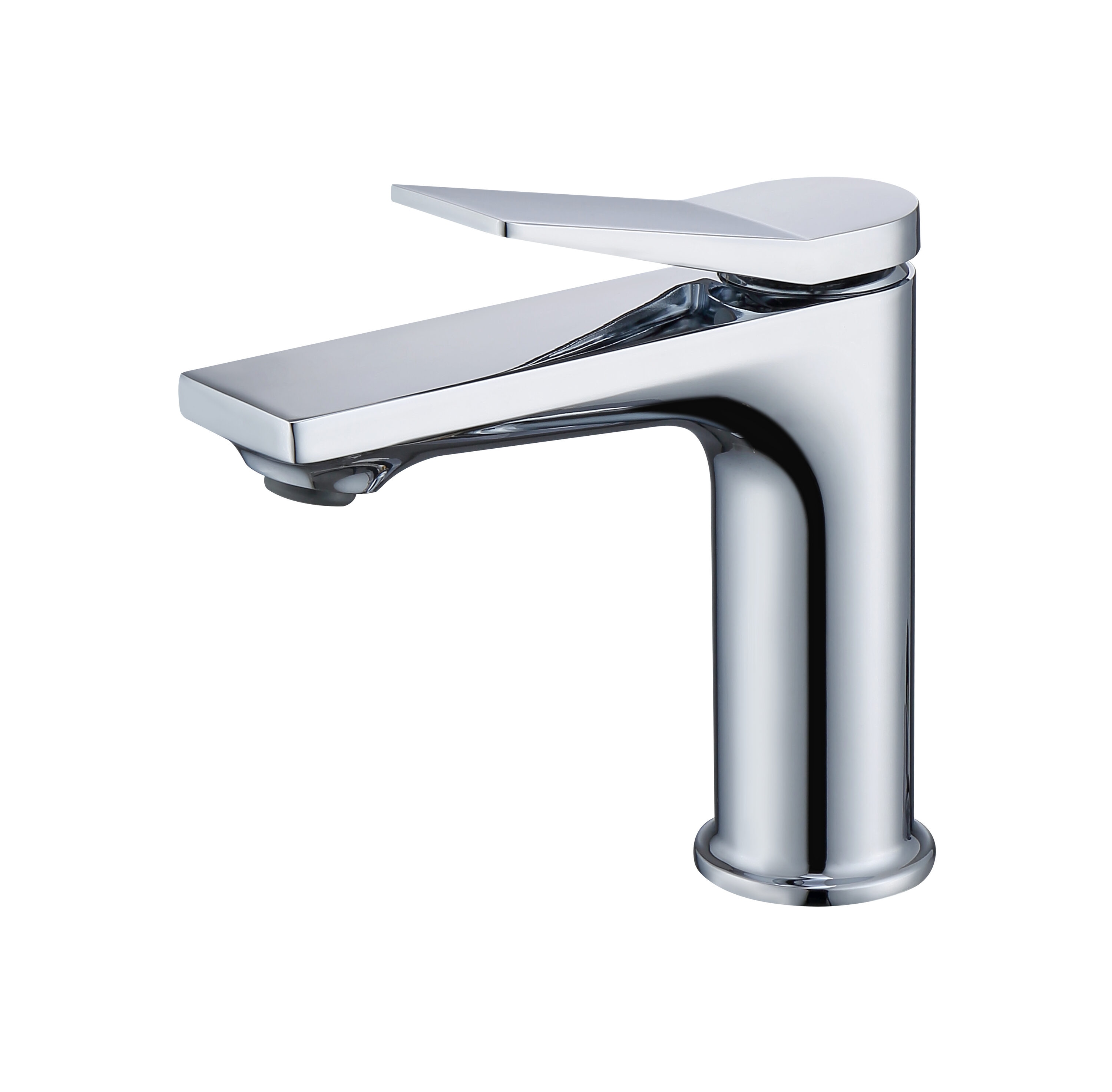 Vanityfus Chrome Single Hole Bathroom Faucet Laundry Vanity Sink Faucet with Hoses