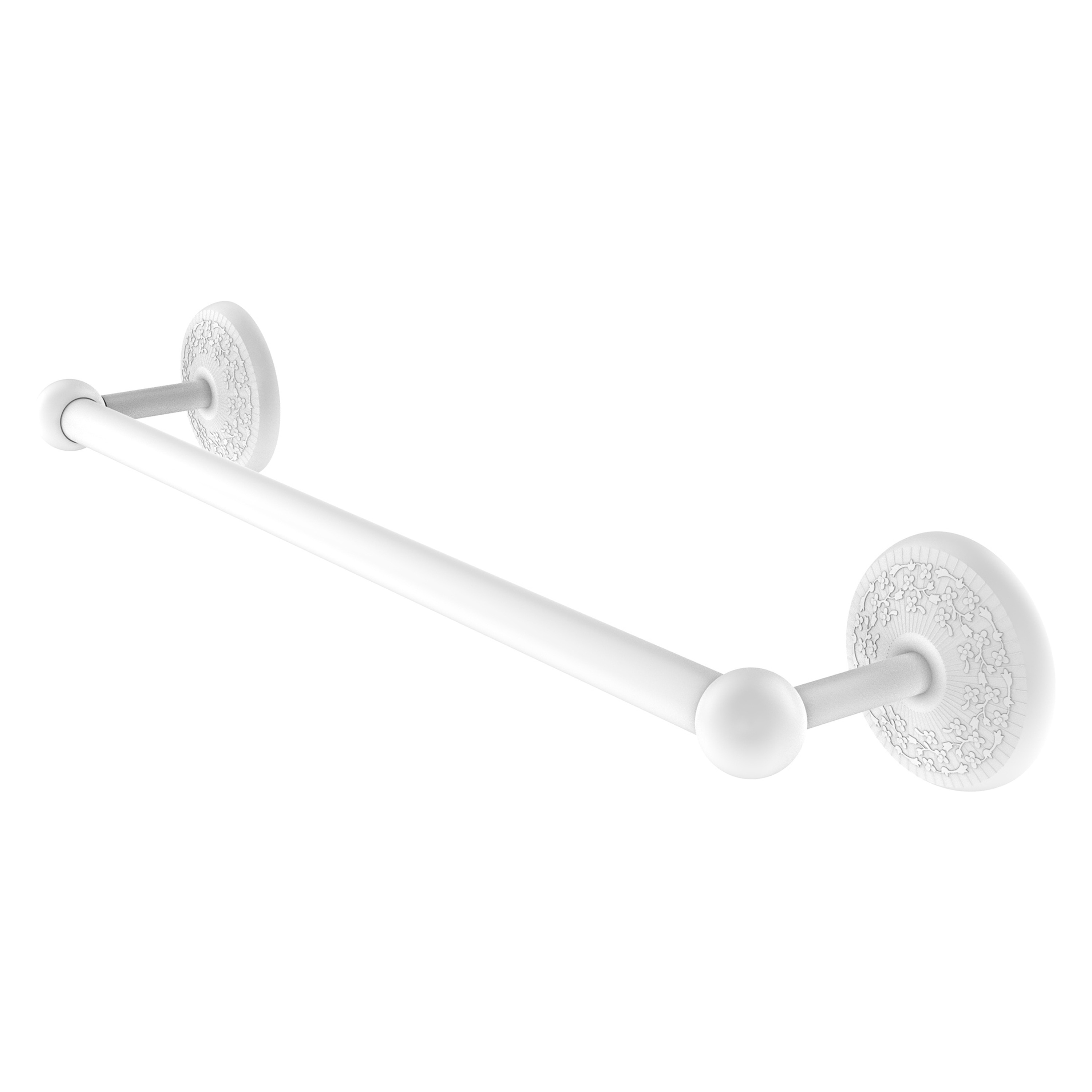 Allied Brass PMC-41/24-WHM Prestige Monte Carlo 24-in Matte White Wall mount Single Towel Bar