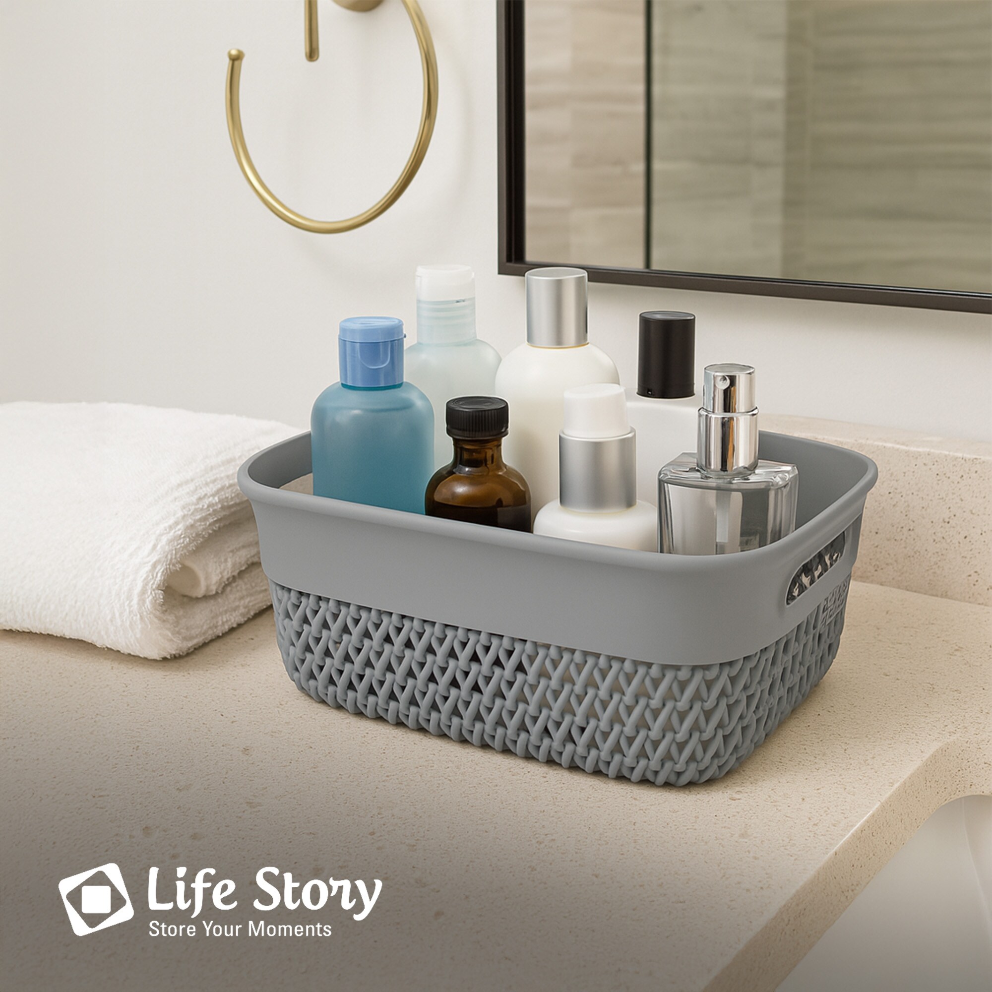 Life Story BA-04GRY08VM Hamper-Baskets - View #4