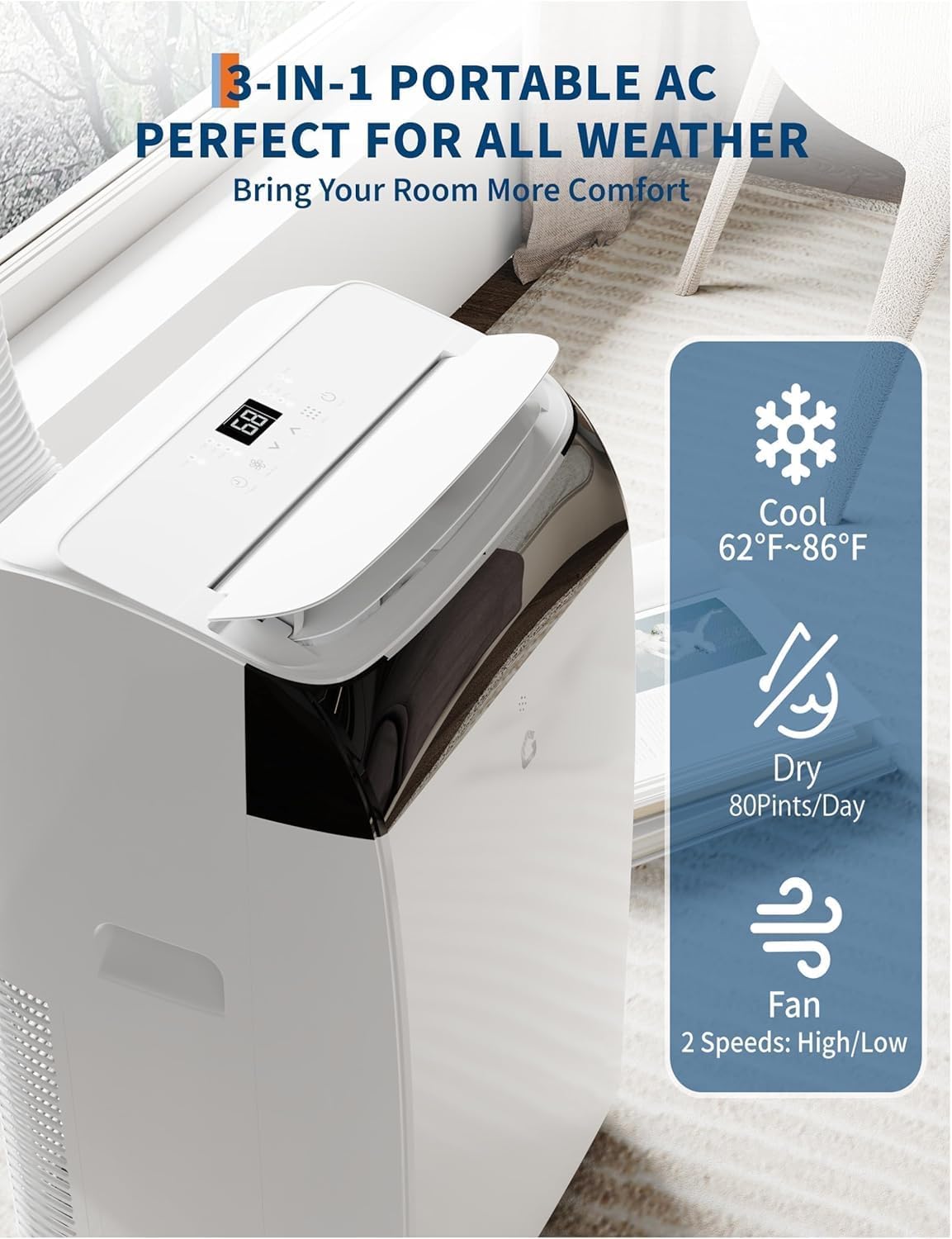 GarveeLife Z34QRERPK Portable-Air-Conditioners - View #3