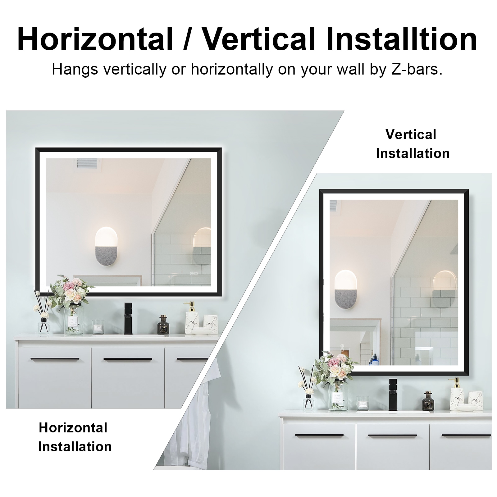 Forclover MRW-6F4032MB Framed-Bath-Mirrors - View #9