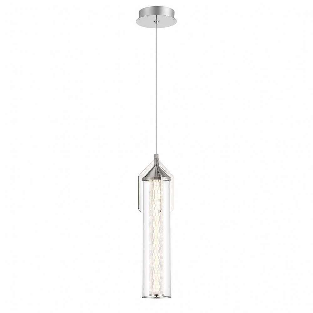 Eurofase A-EUROFASE-45716-010 Espada 1 - Light Polished Nickel Contemporary / Industrial - LED Crystal And Glass And Metal Pendant Light