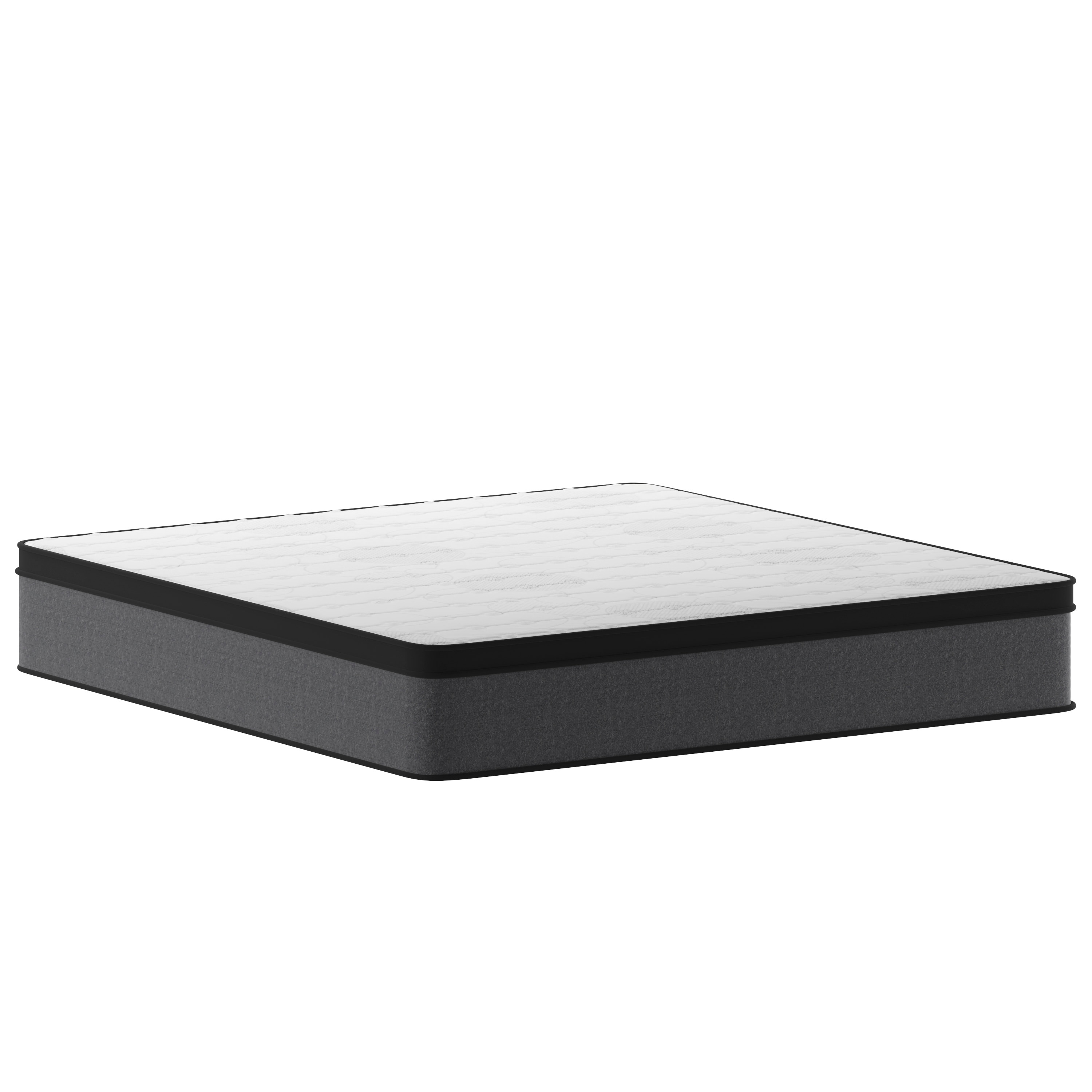 Capri King Gray Eurotop Innerspring Adjustable Bed Mattress