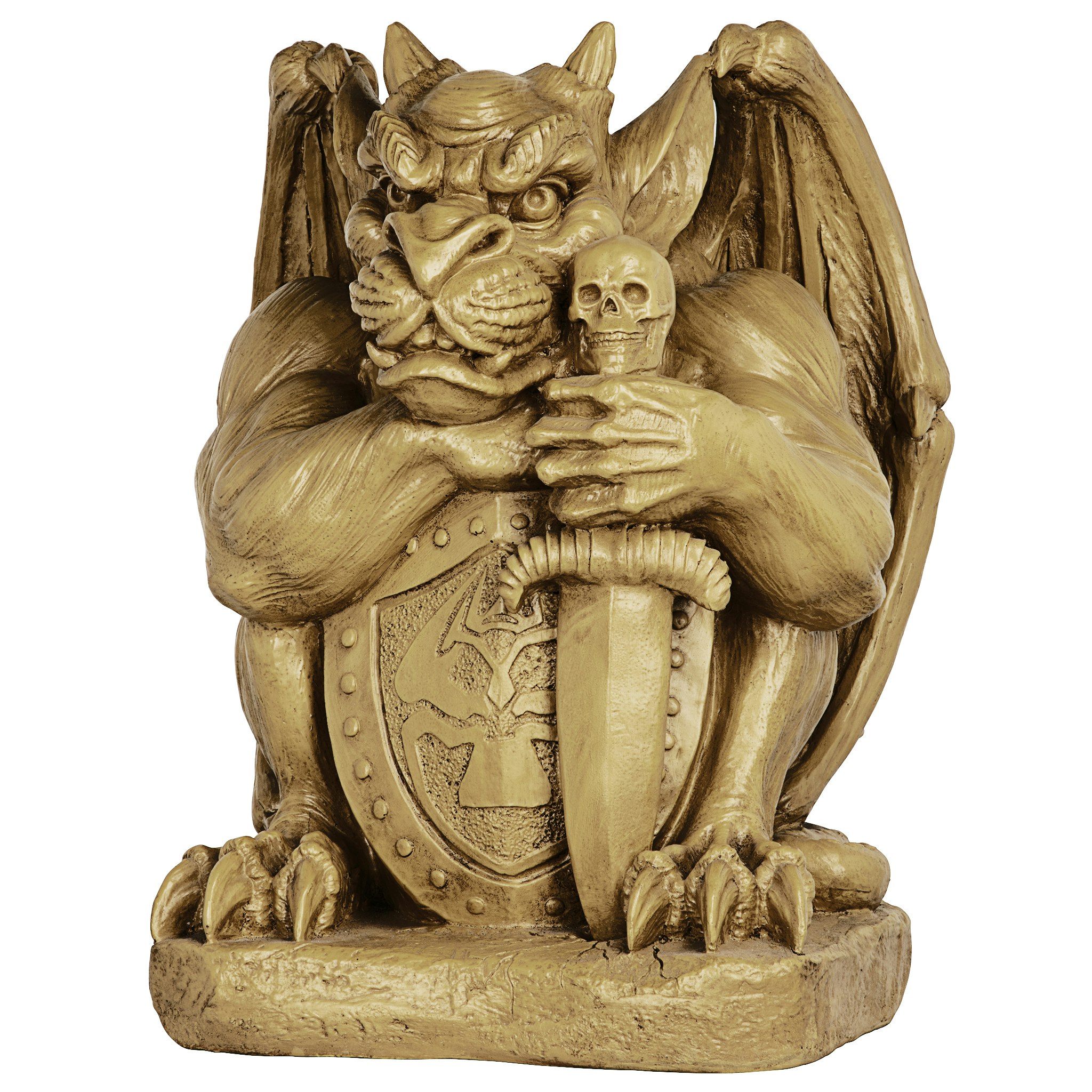 Design Toscano EU1032 21.5-in H x 17.5-in W Off-White Gargoyle Garden Statue