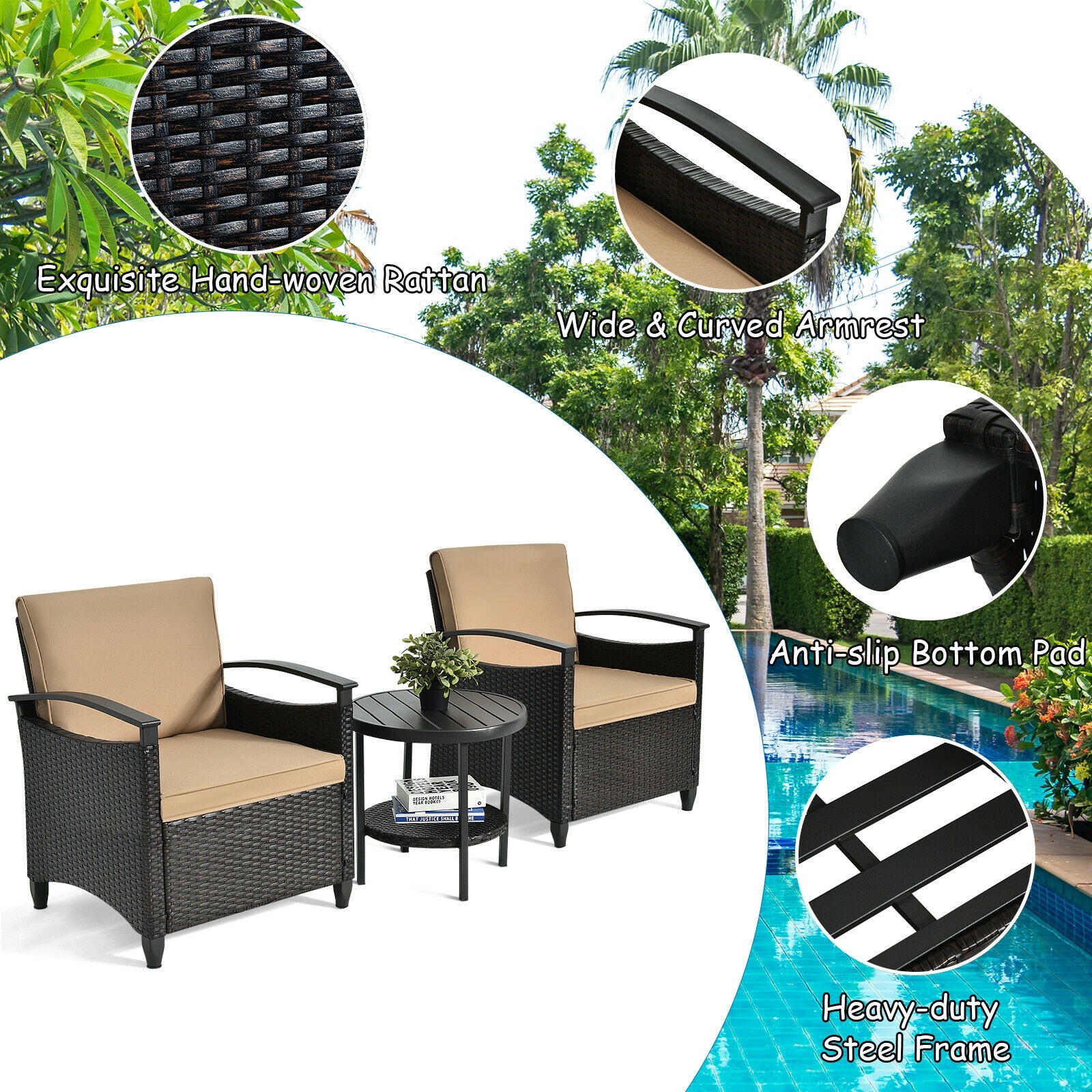 Volenca VOL-1GCDHH Patio-Conversation-Sets - View #6