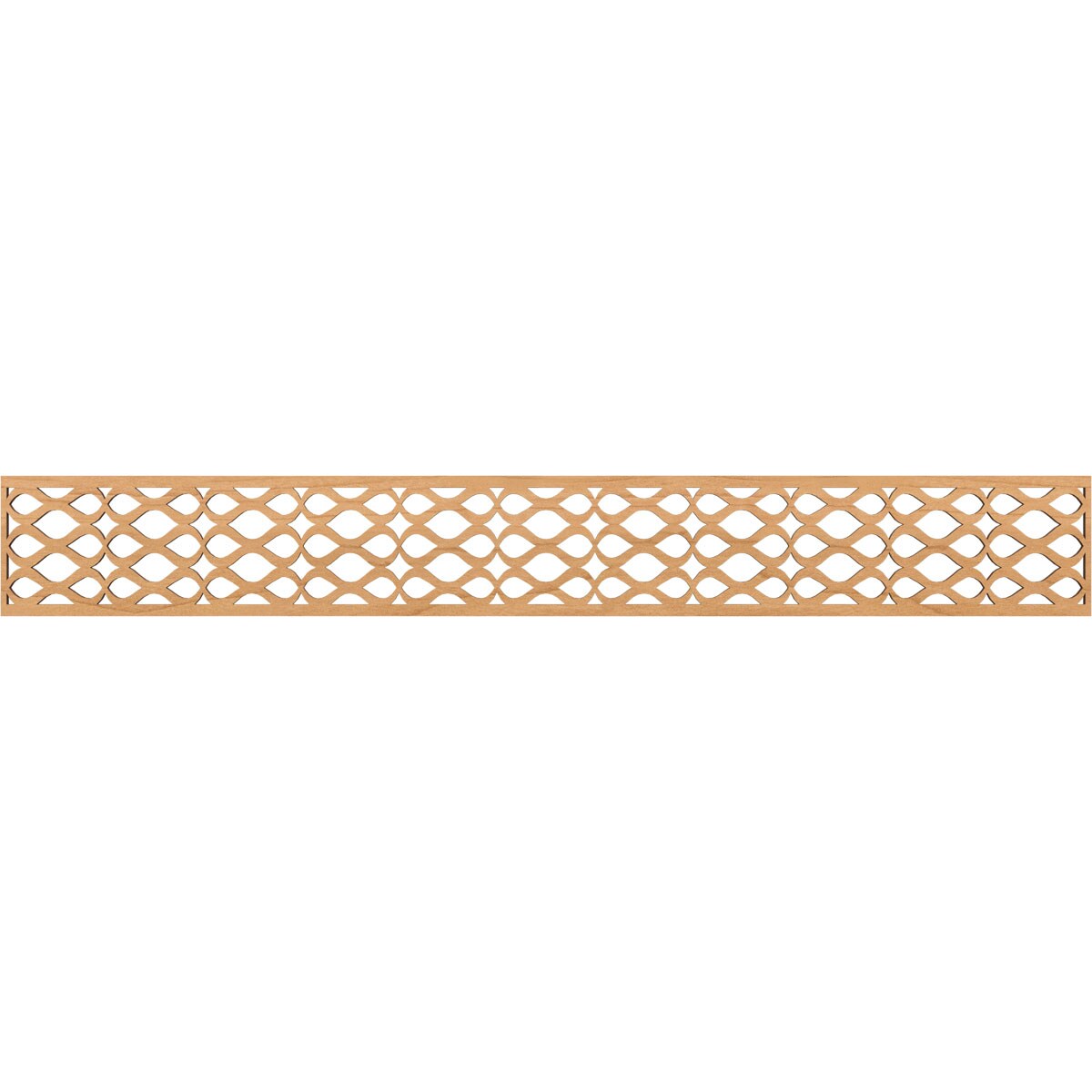 Ekena Millwork MLDB06X46SMRMA Somerset Fretwork Flat Trim 6-in x 3.86-ft Maple Brown Unfinished 2156815 Pierced Wall Panel Moulding