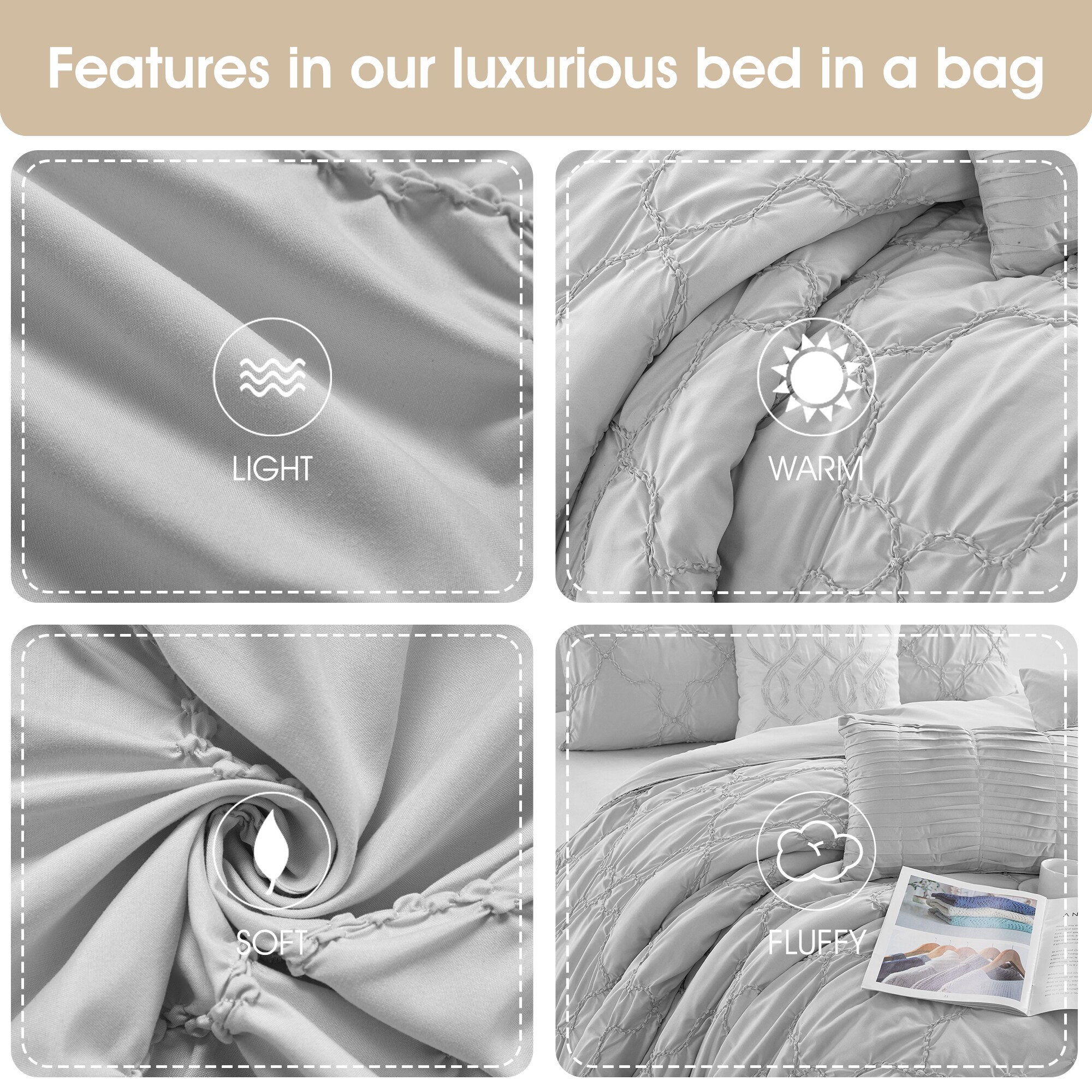 Nanshing MARISCOS7-K-GRY bedding - View #5